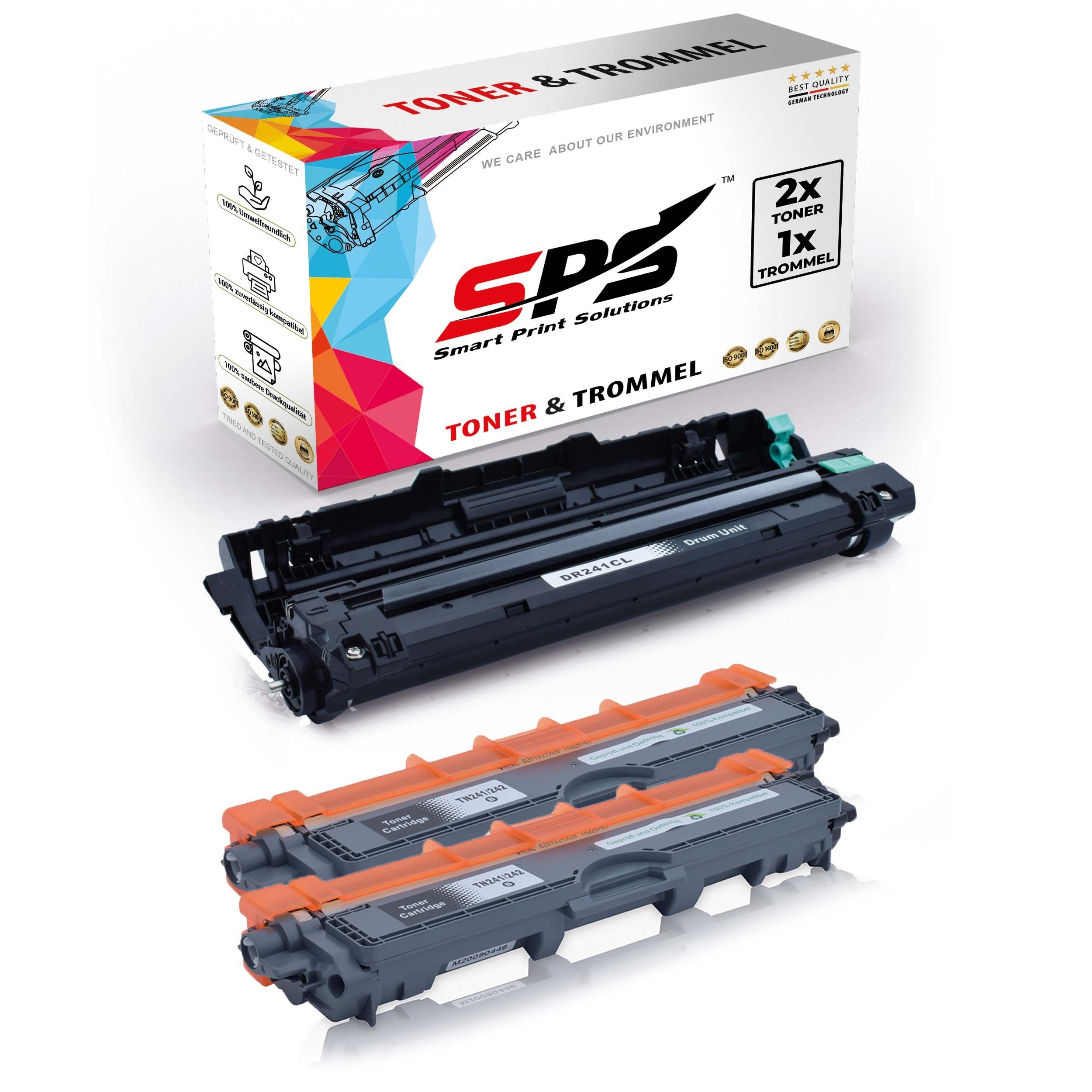 SPS Brother Pack) für Kompatibel HL3170CDW DR-241CL Tonerkartusche (3er TN-241BK,