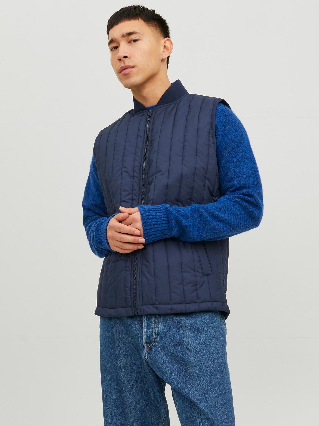 Jack & Jones Funktionsweste Stepp Übergangs Blouson ohne Ärmel JJERECYCLE JJECITY LINER VEST NOOS