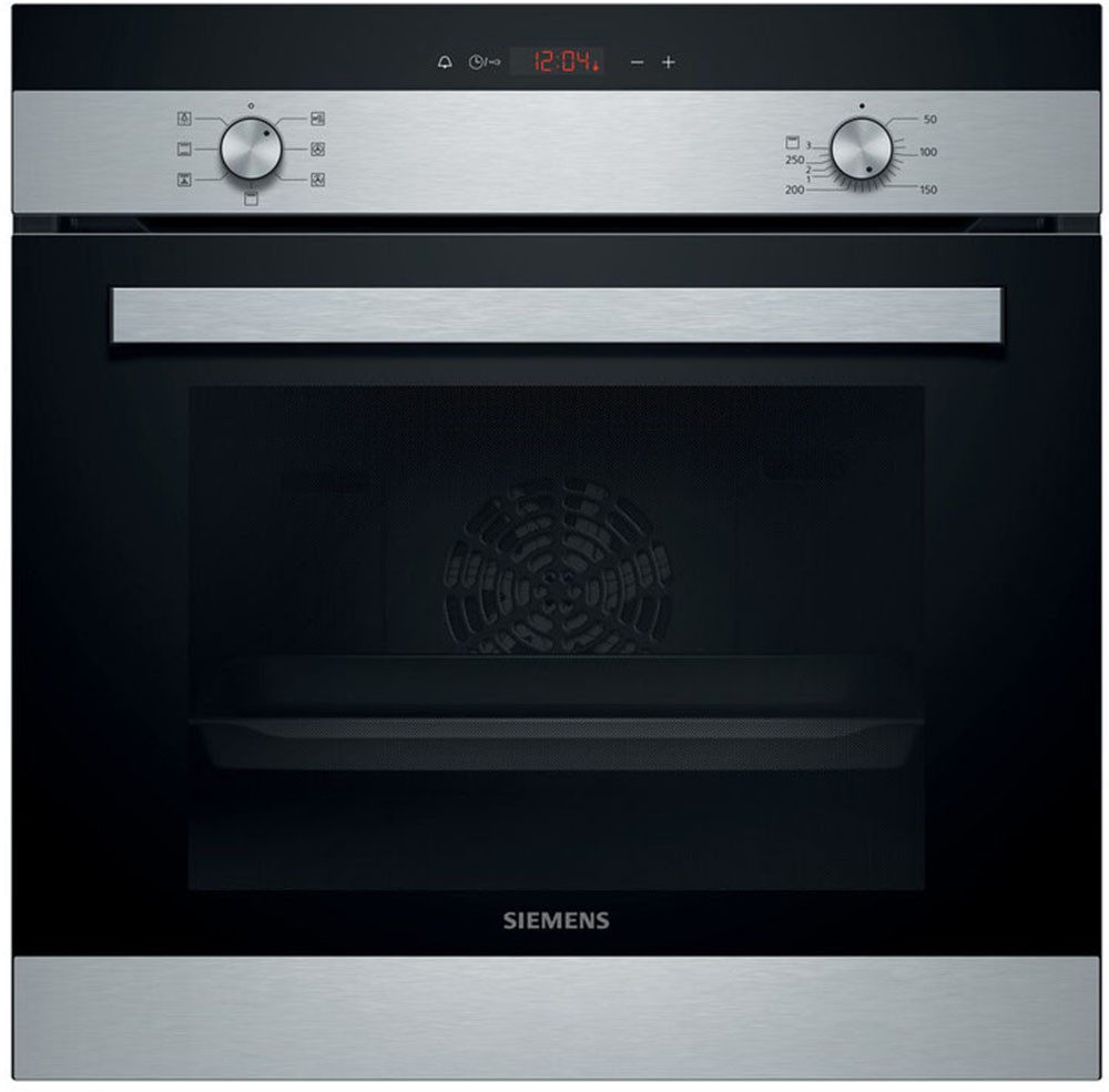 SIEMENS Backofen iQ100 HB113FBS1, mit Teleskopauszug nachrüstbar, 3D Heißluft Funktion für eine gleichmäßige Hitzeverteilung