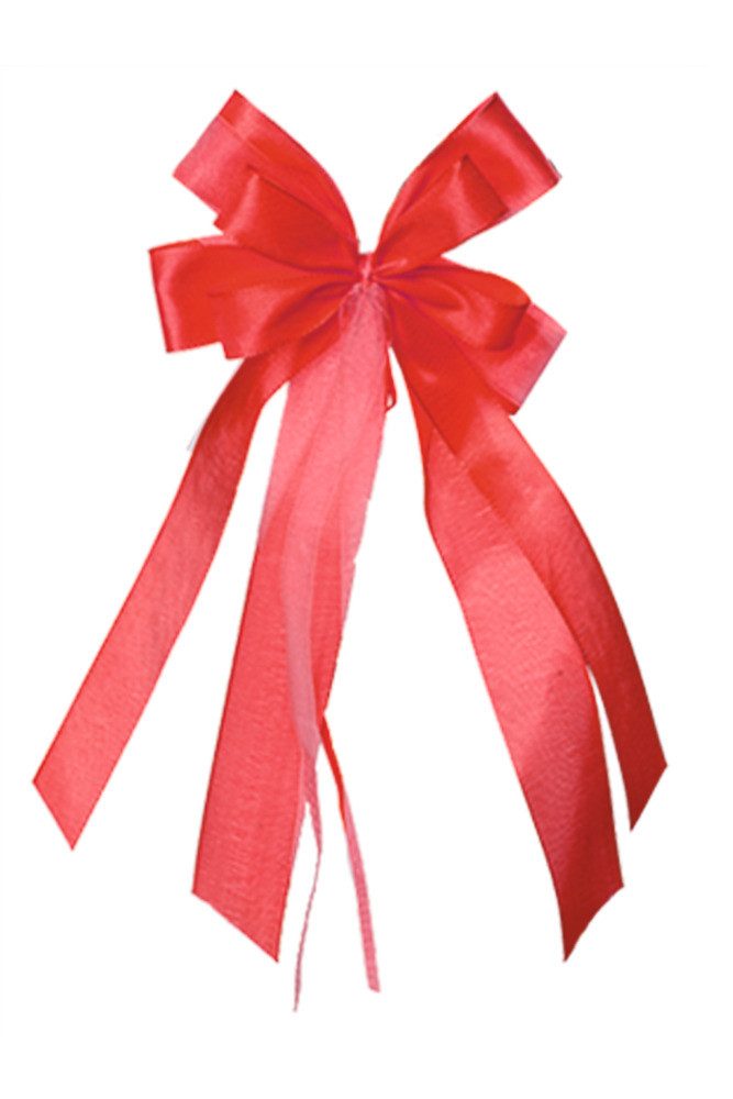 Schultüte Nestler Geschenkschleife klein rot 17x31cm
