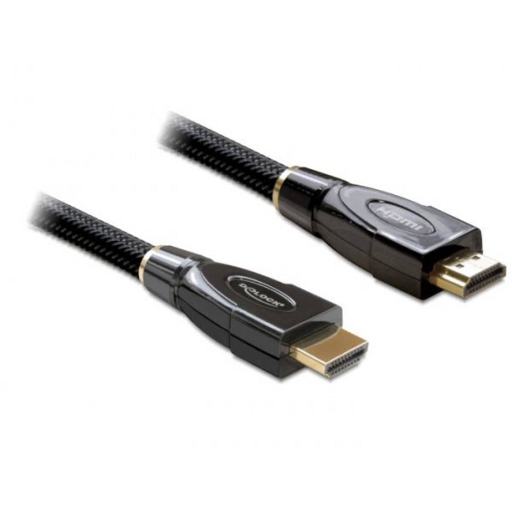 Delock High Speed HDMI mit Ethernet Kabel 4K 30 Hz 5 m 82739 HDMI-Kabel, 4K UHD, vergoldete Steckkontakte, dreifach geschirmt, verdrillt