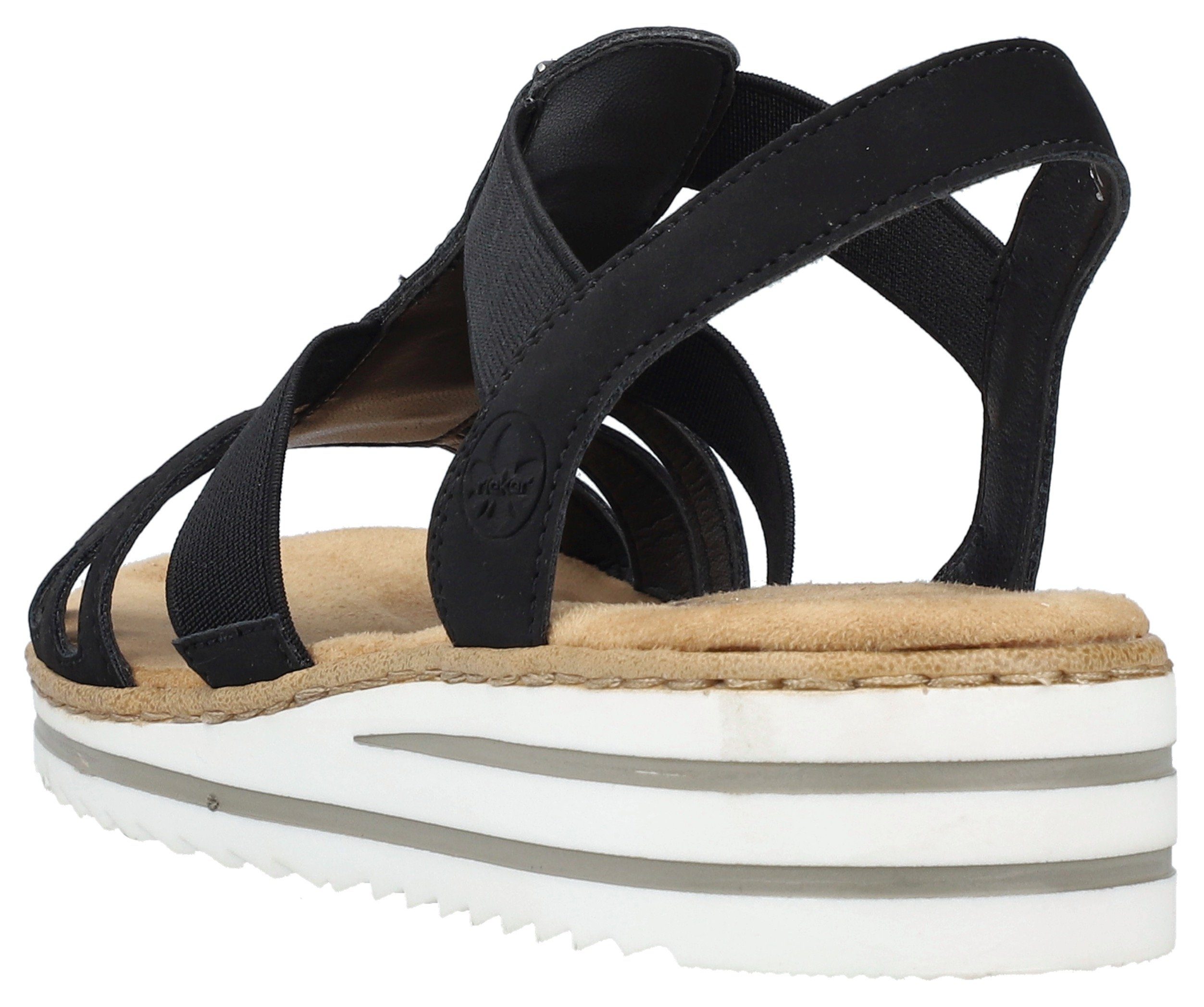 Rieker Keilsandalette, Sommerschuh, Sandale, Keilabsatz, mit günstig online kaufen