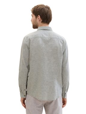 TOM TAILOR Kurzarmshirt cotton linen shirt