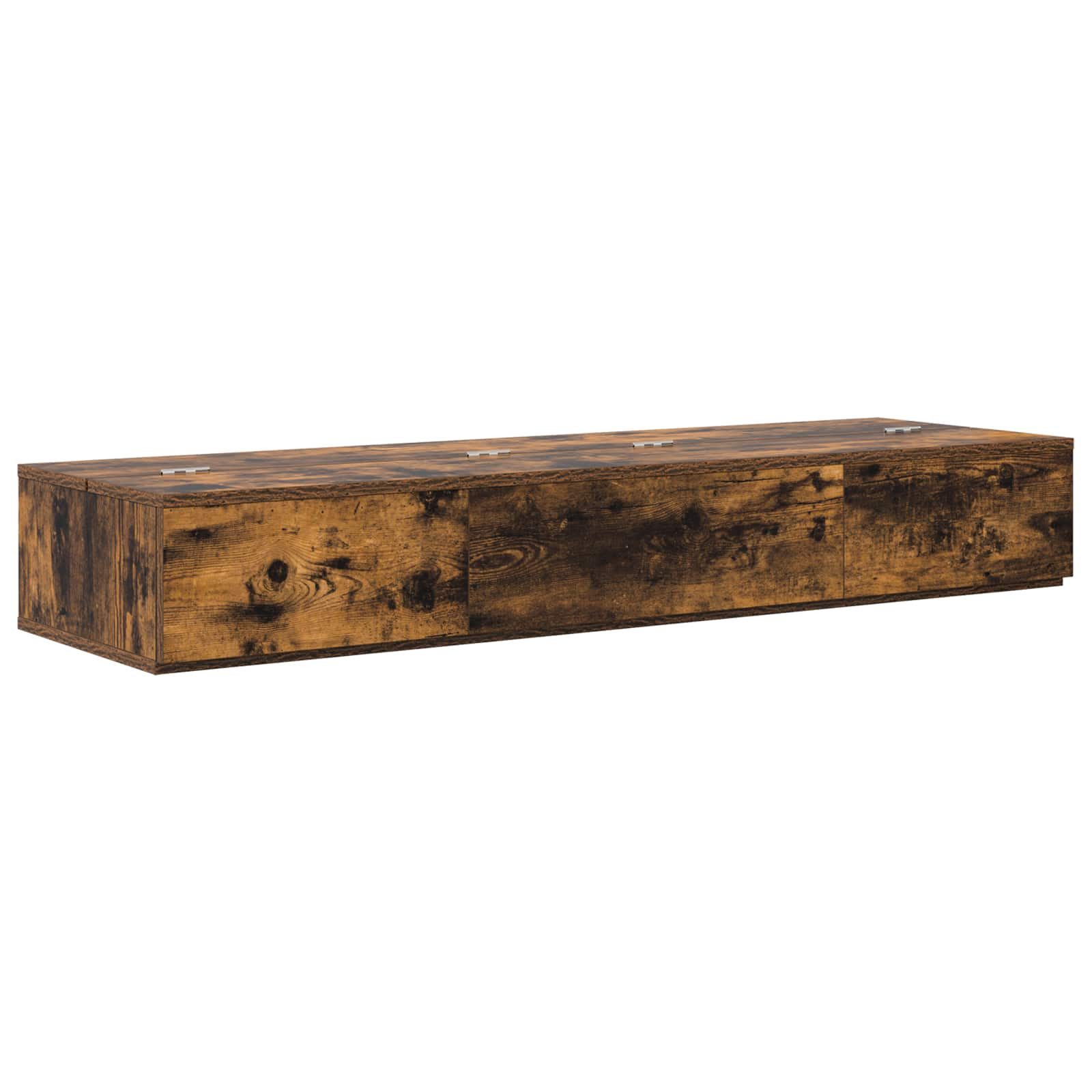 vidaXL Arbeitstisch Studiotisch Raucheiche 152 x 40 x 19,5 cm Holzwerkstoff (1-St)