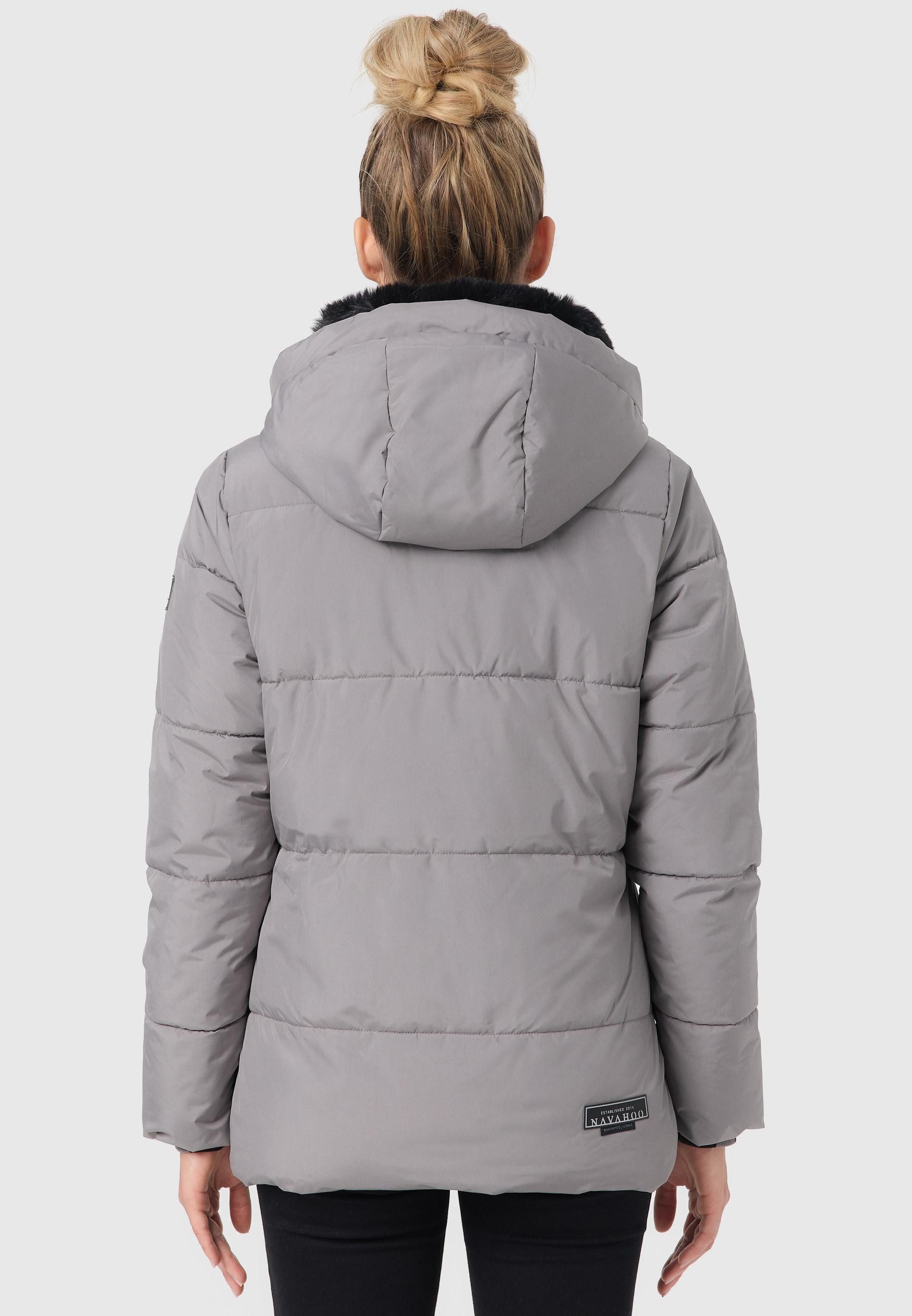 Navahoo Steppjacke Sag ja XIV Warme gesteppte Winterjacke mit Kapuze