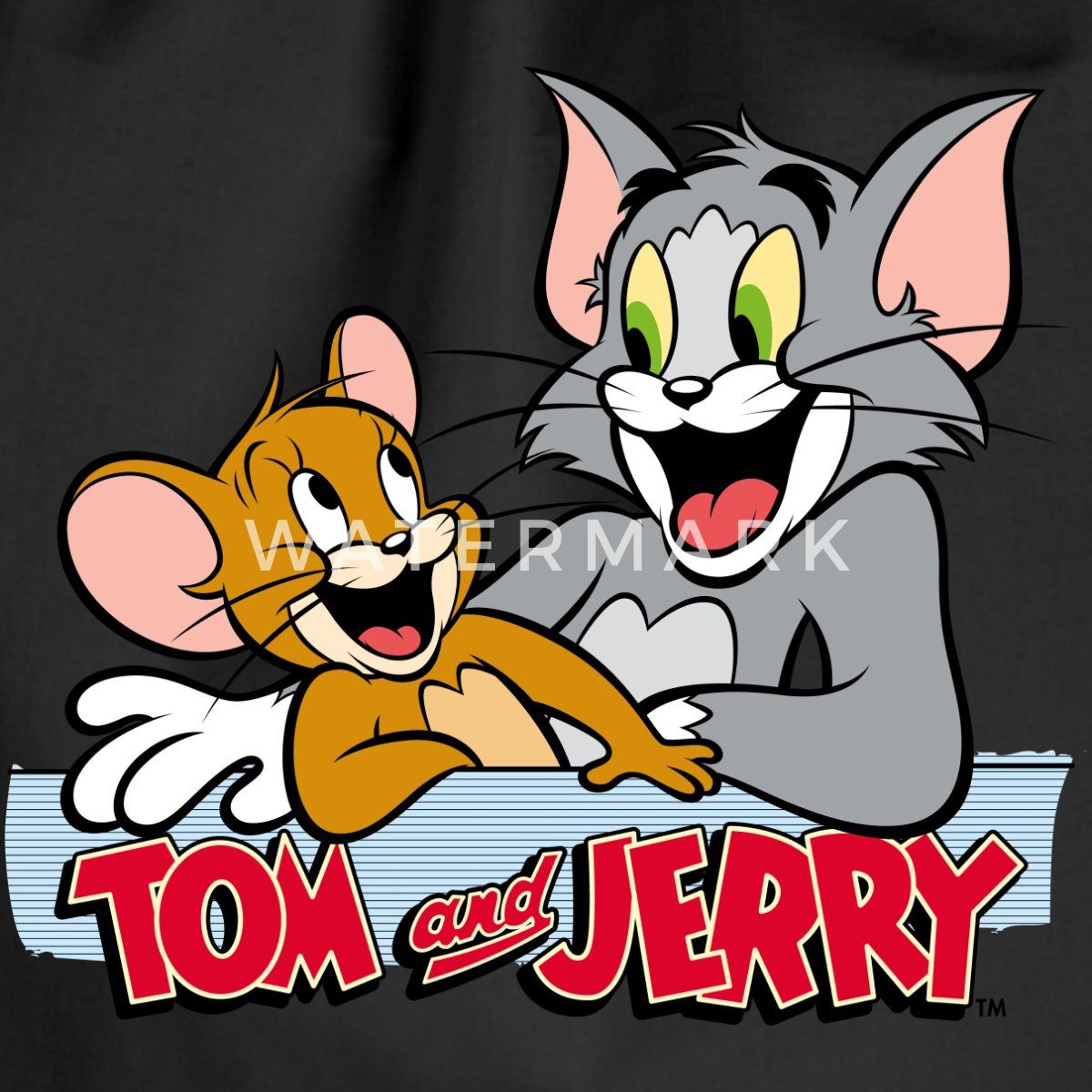 Spreadshirt Turnbeutel Tom Und Jerry Fröhliche Freunde Turnbeutel (1-tlg)