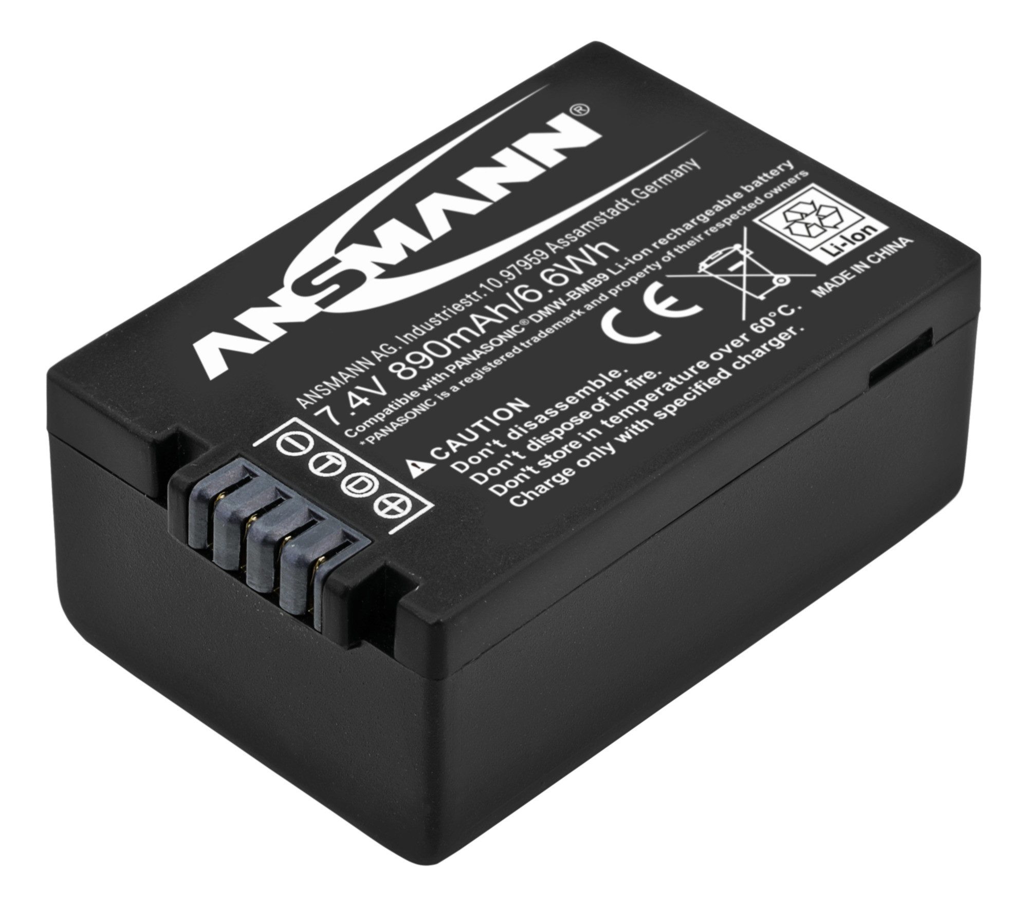 ANSMANN AG Li-Ion Akku A-Pan BMB 9 E 7,4 V / Typ 890 mAh Akku