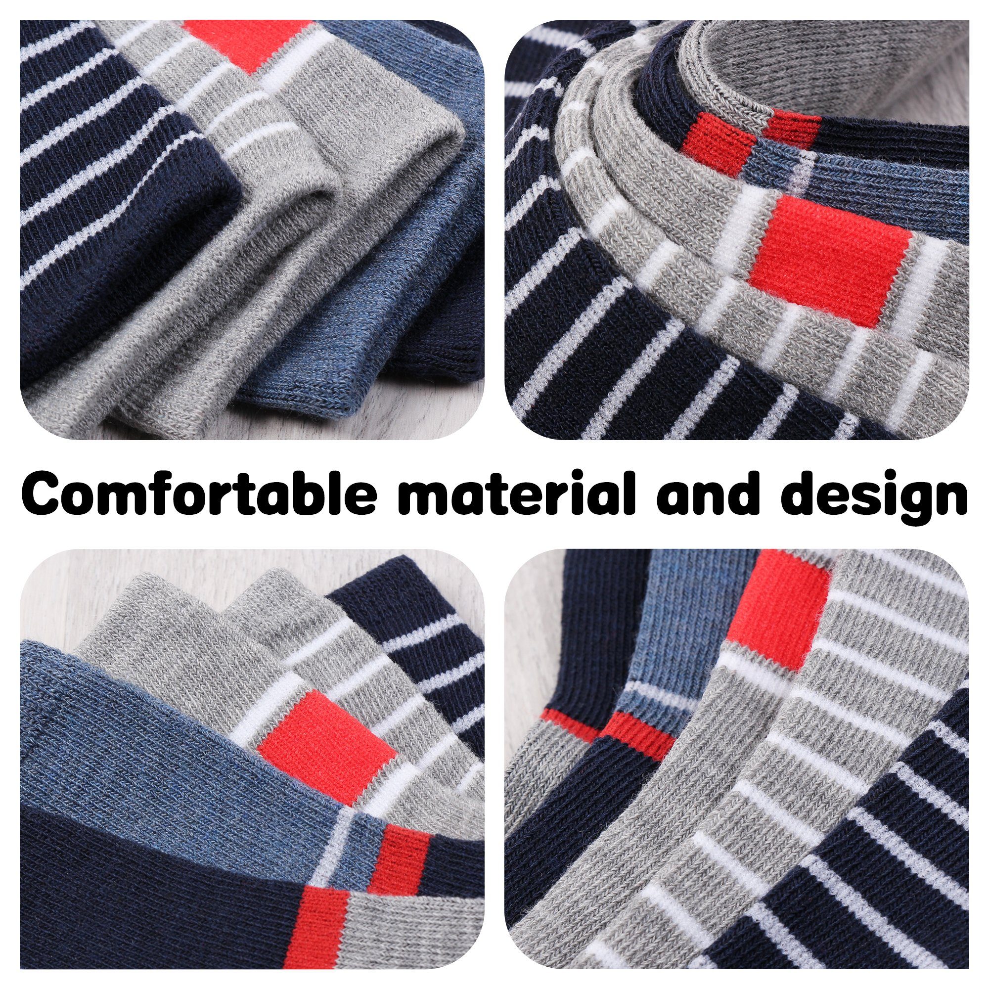 L&K-II Langsocken 2117-2816 (Beutel, 10/12 Paar) Jungen Socken aus Baumwolle