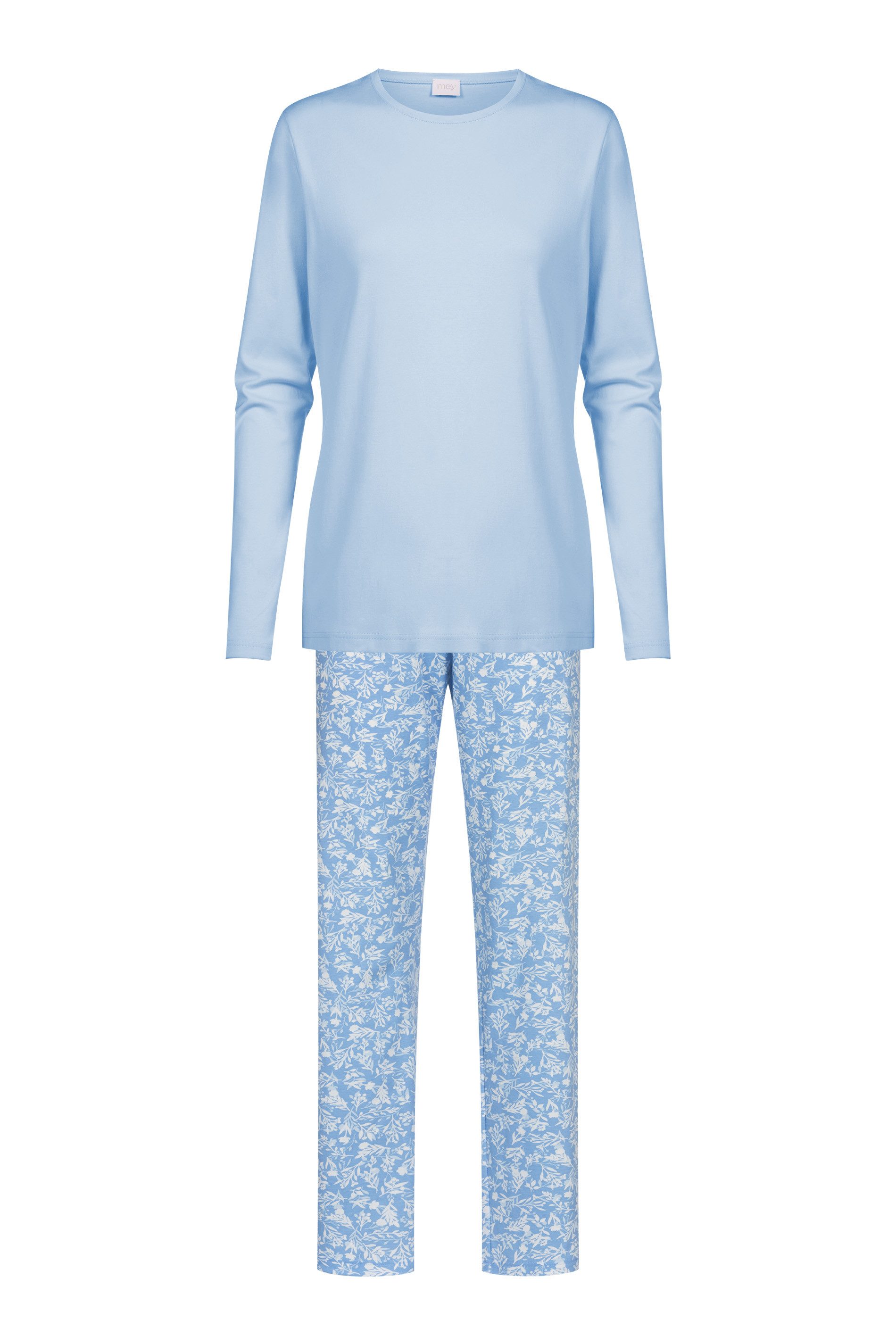 Mey Schlafanzug Flower Meadow (2 tlg) Komfortbund, Rundhalsausschnitt, bequem, Single Jersey, Langarm