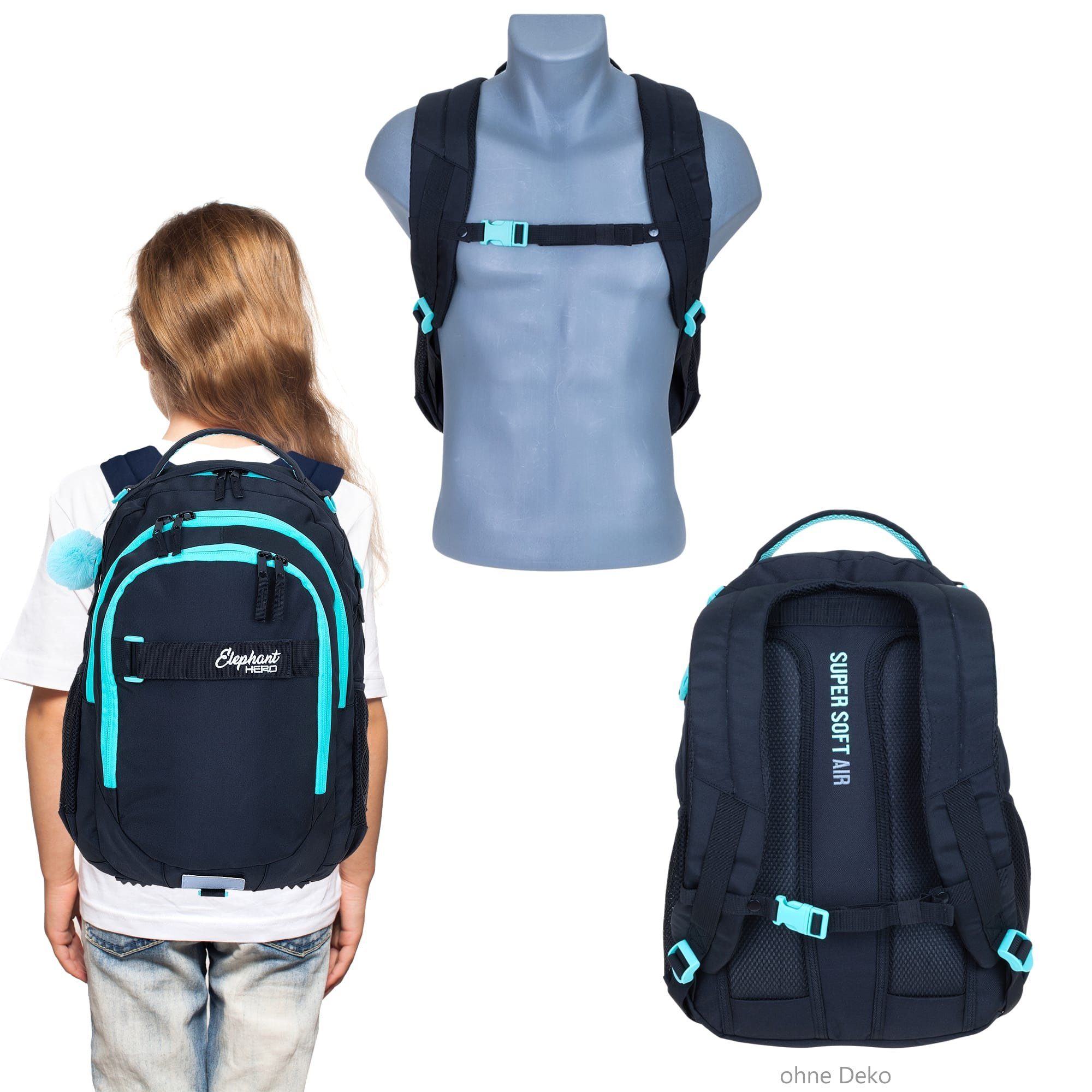 ELEPHANT Schulrucksack Hero Signature Schultasche, Rucksack, Schulmappe – Bild 4 von 5