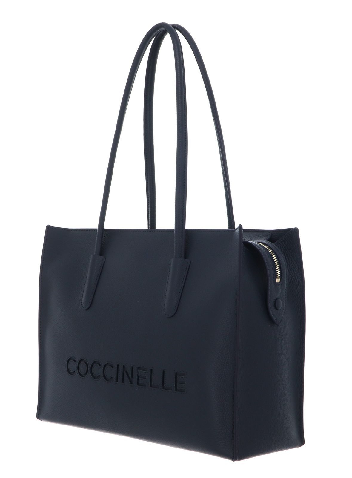 COCCINELLE Shopper Handbag Grained Leather, aus echtem Rindsleder