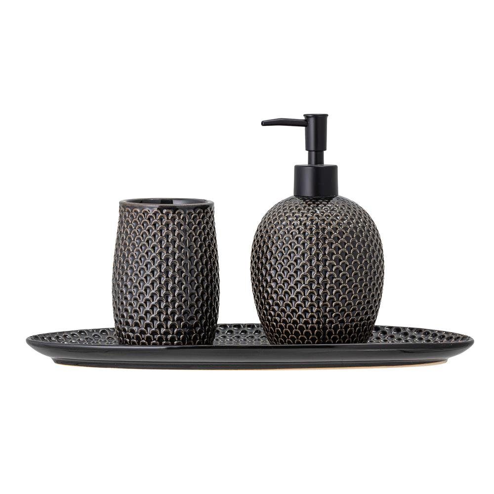 Bloomingville Seifenspender Soap Dispenser Set, Grey, günstig online kaufen