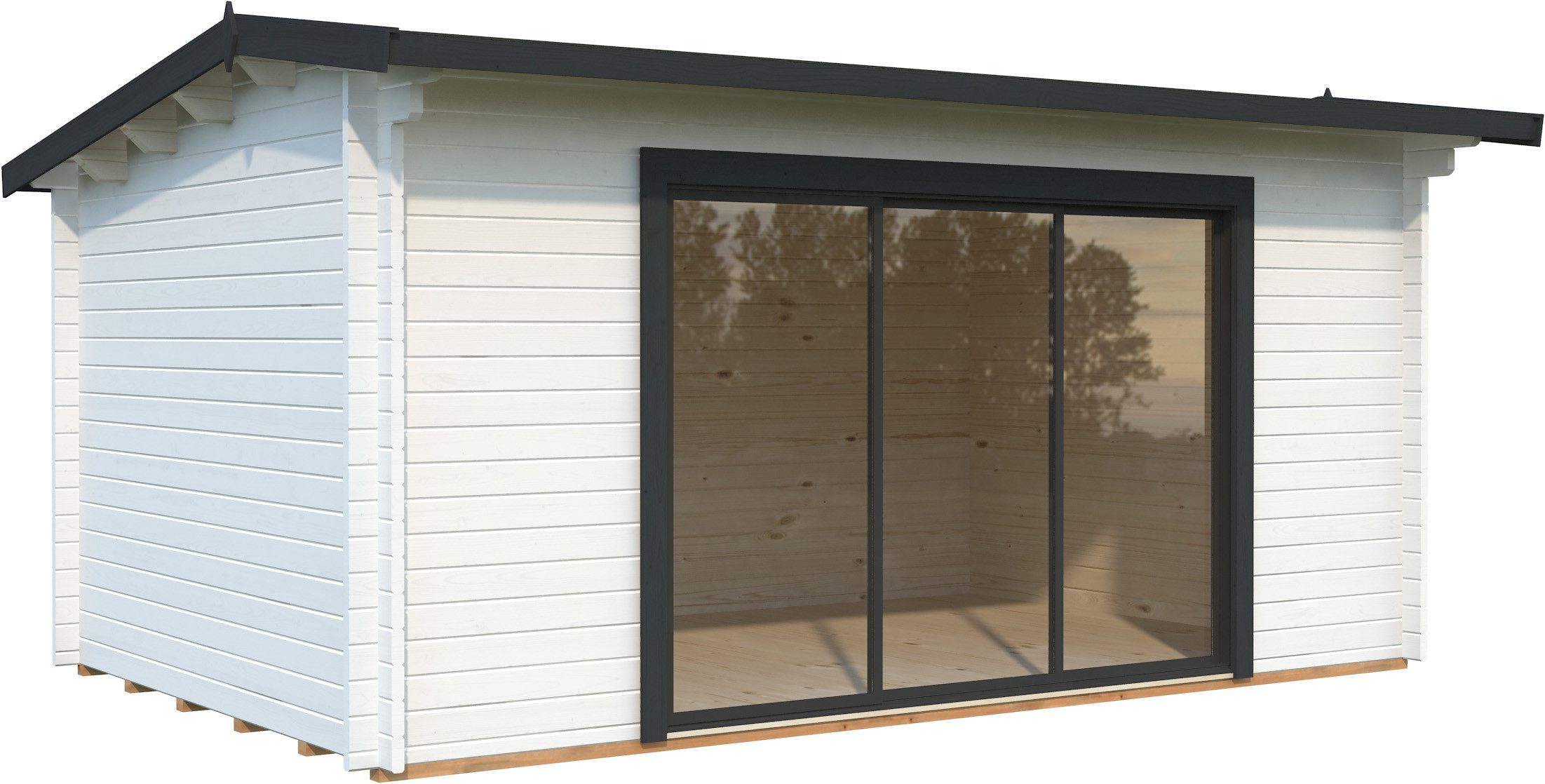 Palmako Gartenhaus Ines 13,7 m², Slide, BxT: 524x379 cm