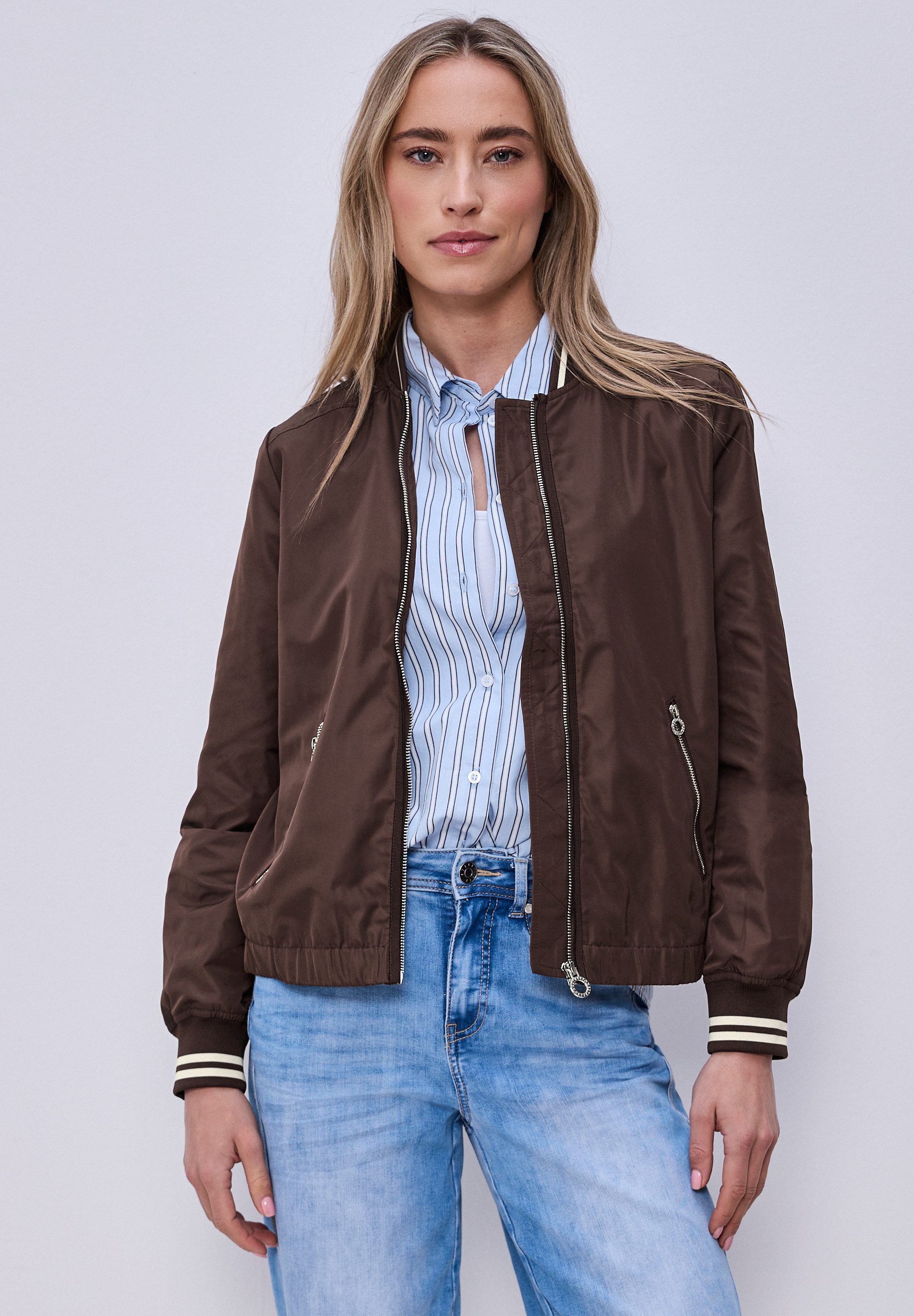 STREET ONE Blouson mit College-Style Details