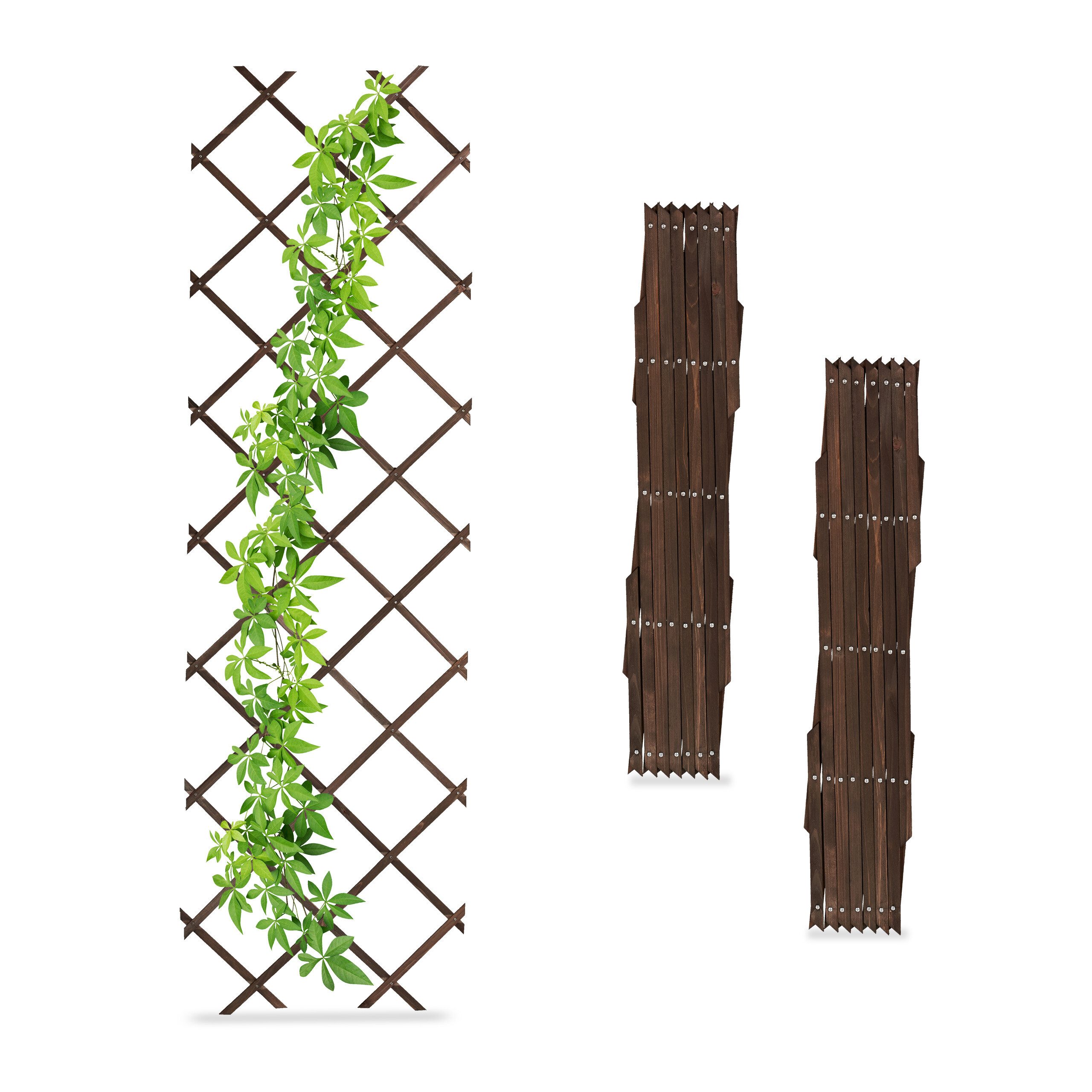 Rankgitter Ausziehbares Rankgitter Holz 3er Set
