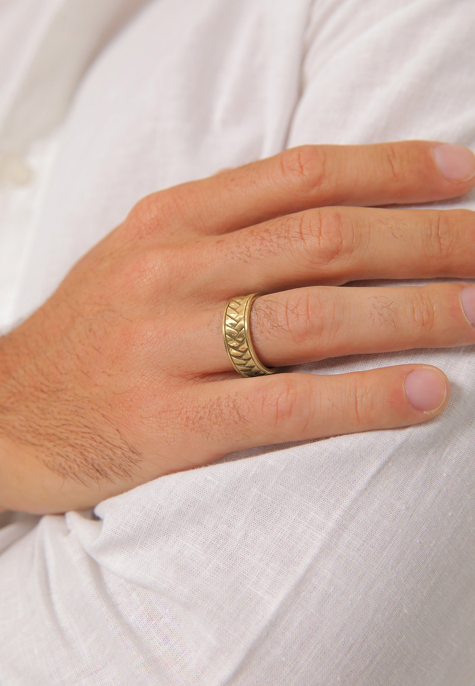 Kuzzoi Silberring Herren Bandring Used Vintage Retro 925 Silber