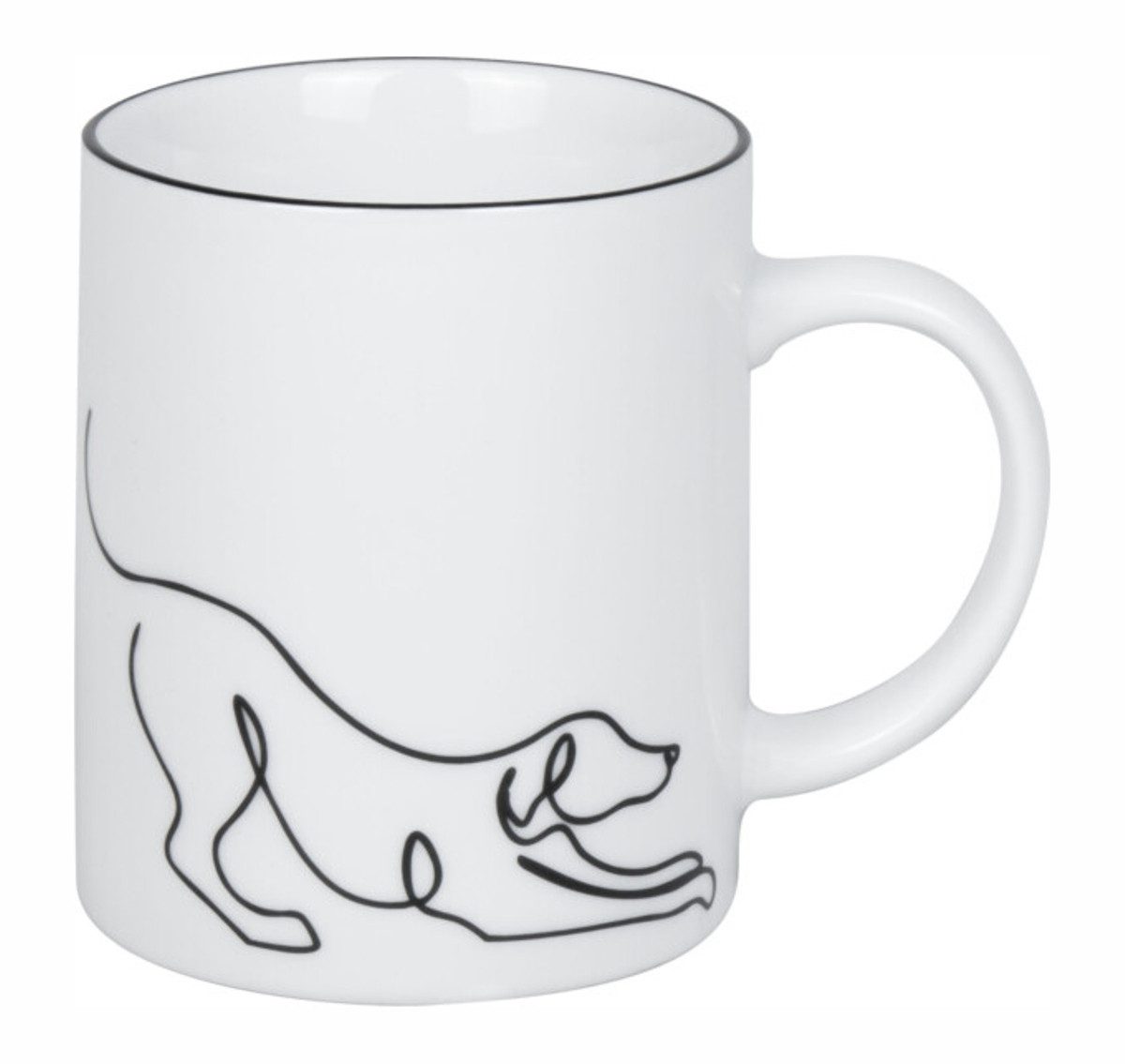Könitz Tasse Le Chien Hund Hommage auf Picasso - 0,3 L - Porzellan, 1-tlg.
