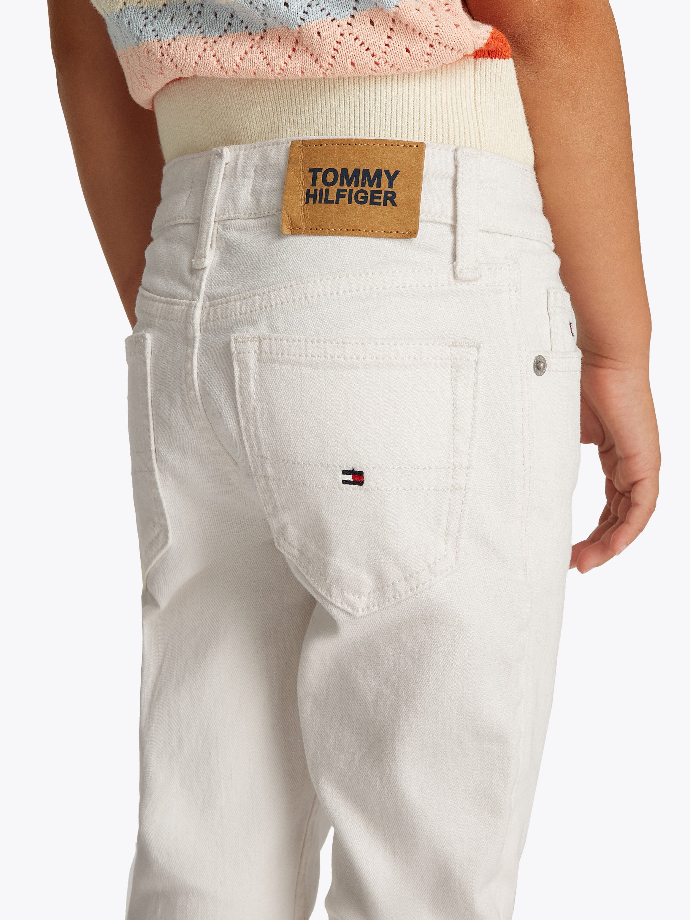 Tommy Hilfiger Weite Jeans FLARE WHITE JEANS im modernen Look