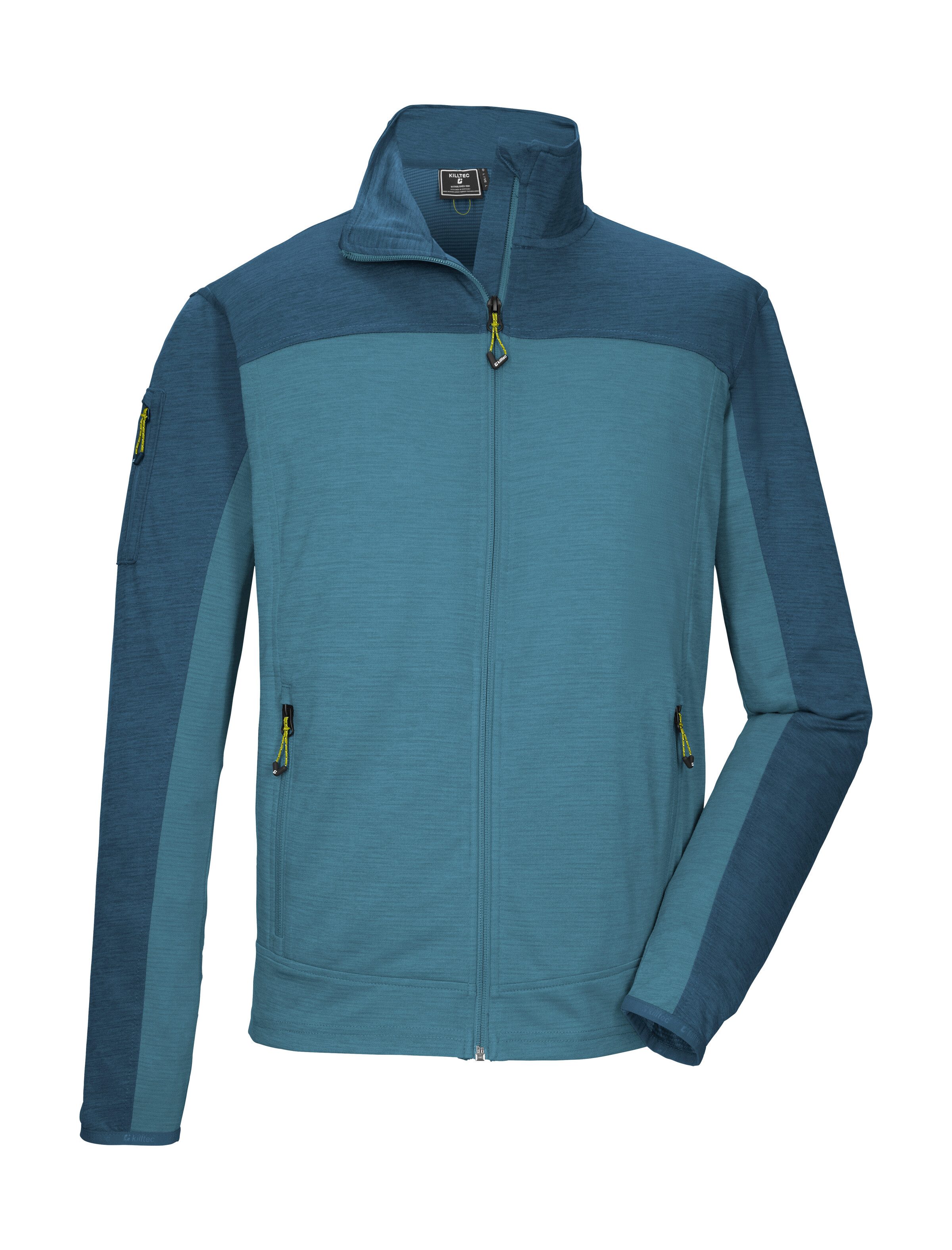 Killtec Strickjacke KOS 42 MN FLX JCKT Sportive Colourblock-Jacke, Kinnschutz, verschließbare Taschen