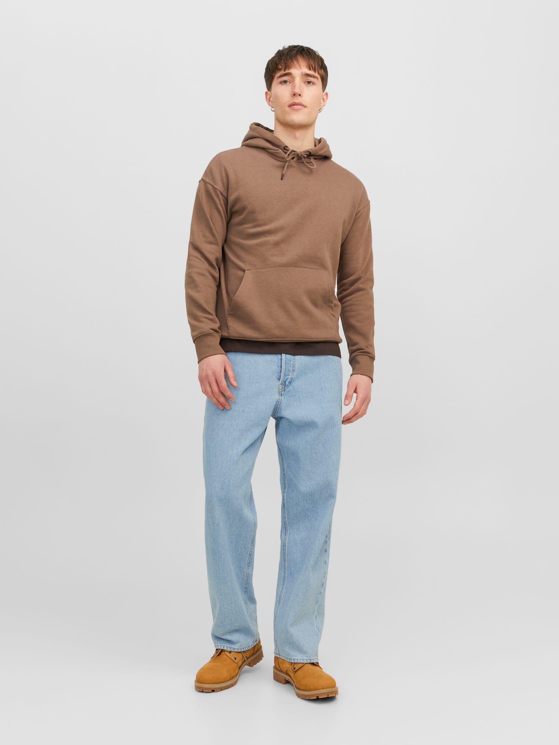 Jack & Jones Regular-fit-Jeans Comfort Fit Jeans MIKE ORIGINAL JOS Mid für Herren (1-tlg) Recyceltes Material, Baumwolle nachhaltig Einfarbig wärmend – Bild 5 von 5