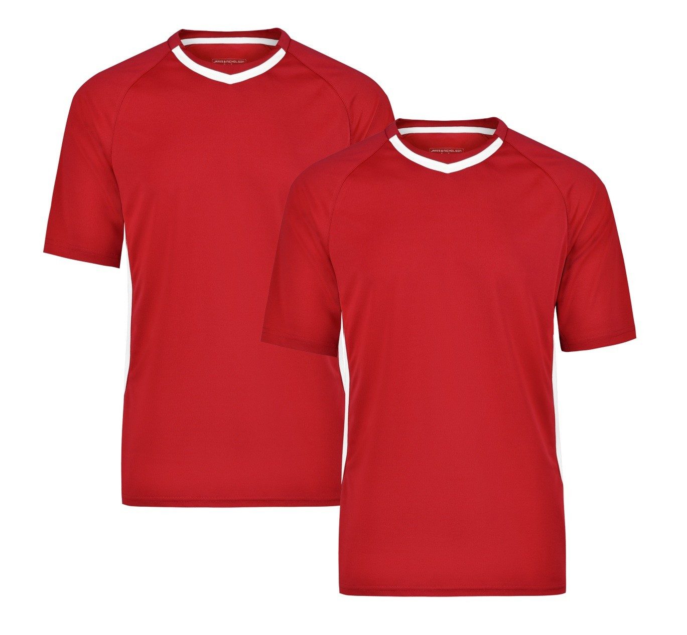 James & Nicholson Funktionsshirt Doppelpack Team-T Herren Funktions Team T-Shirt JN337 (Spar-Set, 2er-Pack) Atmungsaktiv, feuchtigkeitsregulierend und schnell trocknend