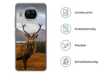 MuchoWow Handyhülle Hirsche - Berge - Wasser - Landschaft - Tiere - Bäume, Phone Case, Handyhülle Xiaomi Mi 10T Lite, Silikon, Schutzhülle