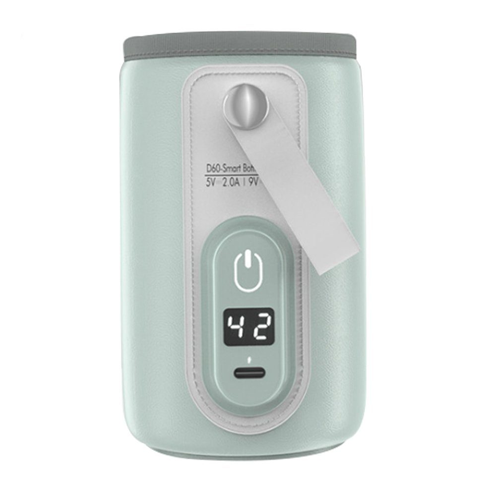 Grün Babyflaschenwärmer schnelles USB-Flaschenwärmer, LCD-Display, FeelGlad