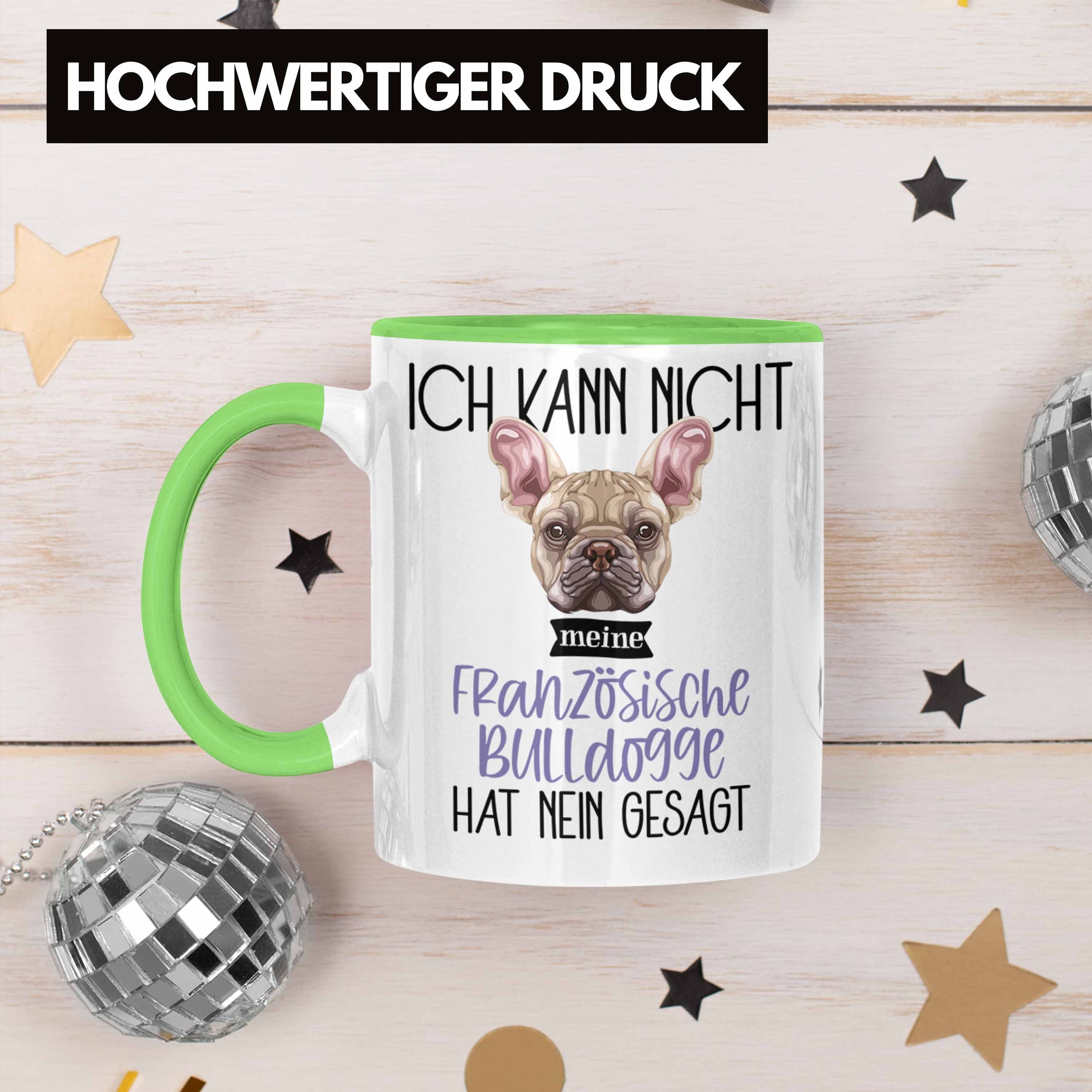 Spruch Besitzer Geschenk Lustiger Tasse Tasse Trendation Geschen Grün Bulldogge Französische