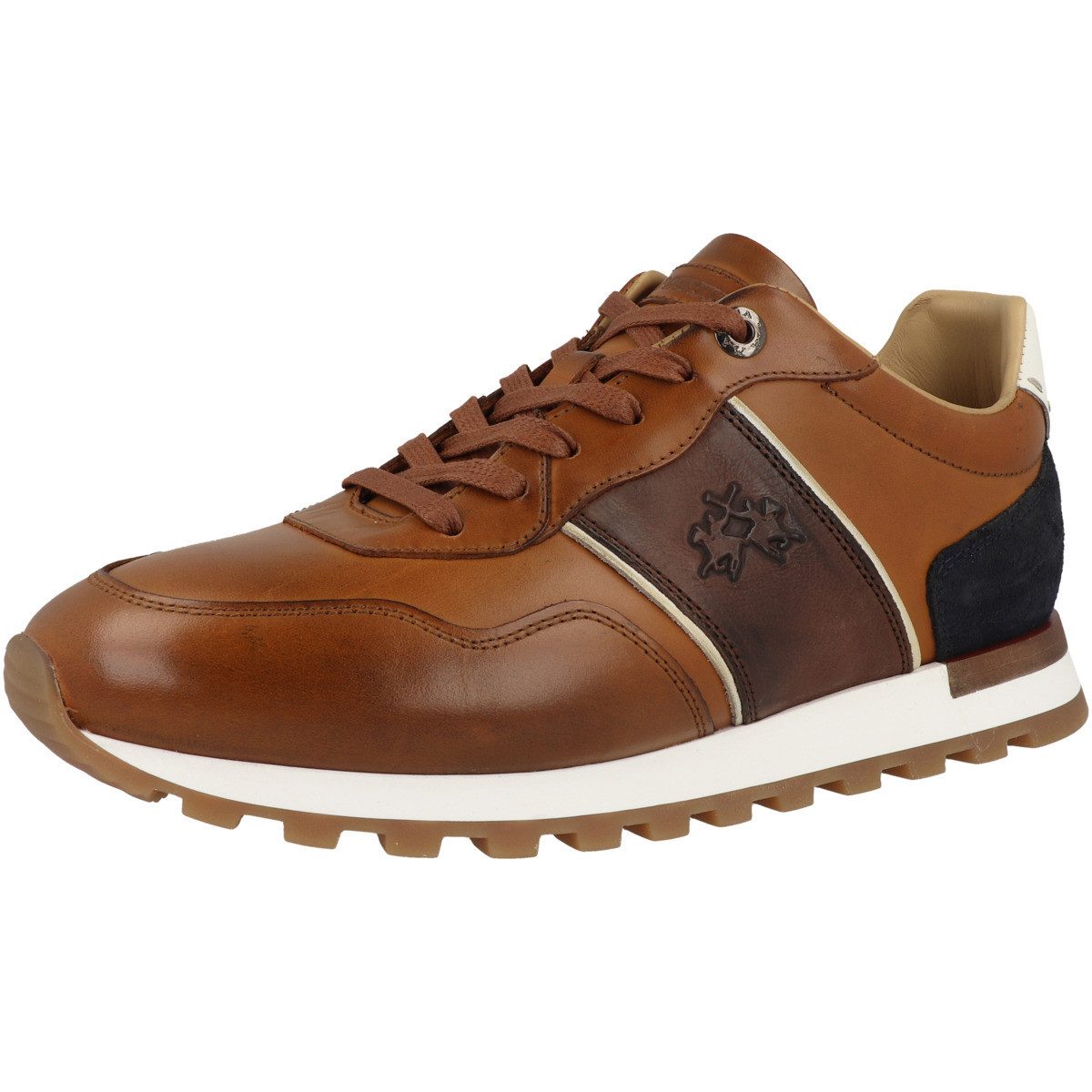 La Martina LFM261 Herren Sneaker Turnschuhe, Sportschuhe, Freizeitschuhe, Halbschuhe, Schnürschuhe