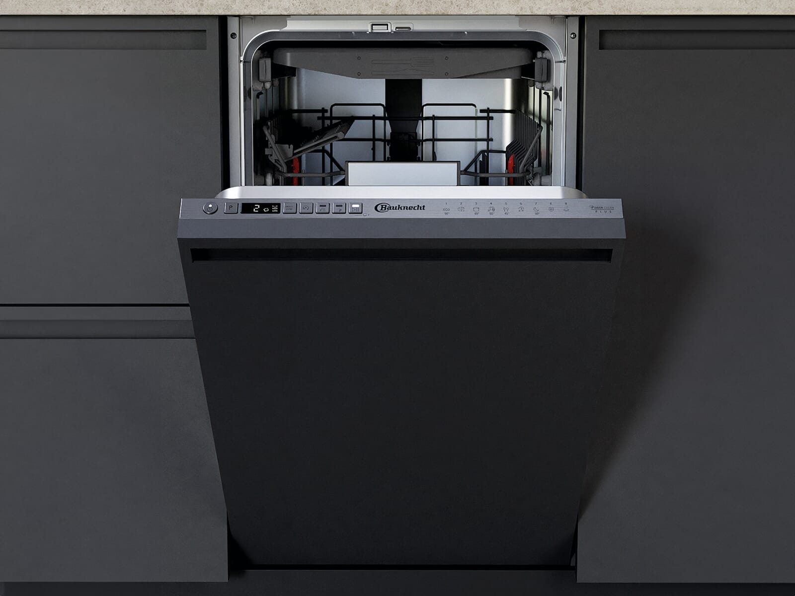 BAUKNECHT vollintegrierbarer Geschirrspüler 869991615480, 9.0 l, 10 Maßgedecke, Energiesparfunktion ECO