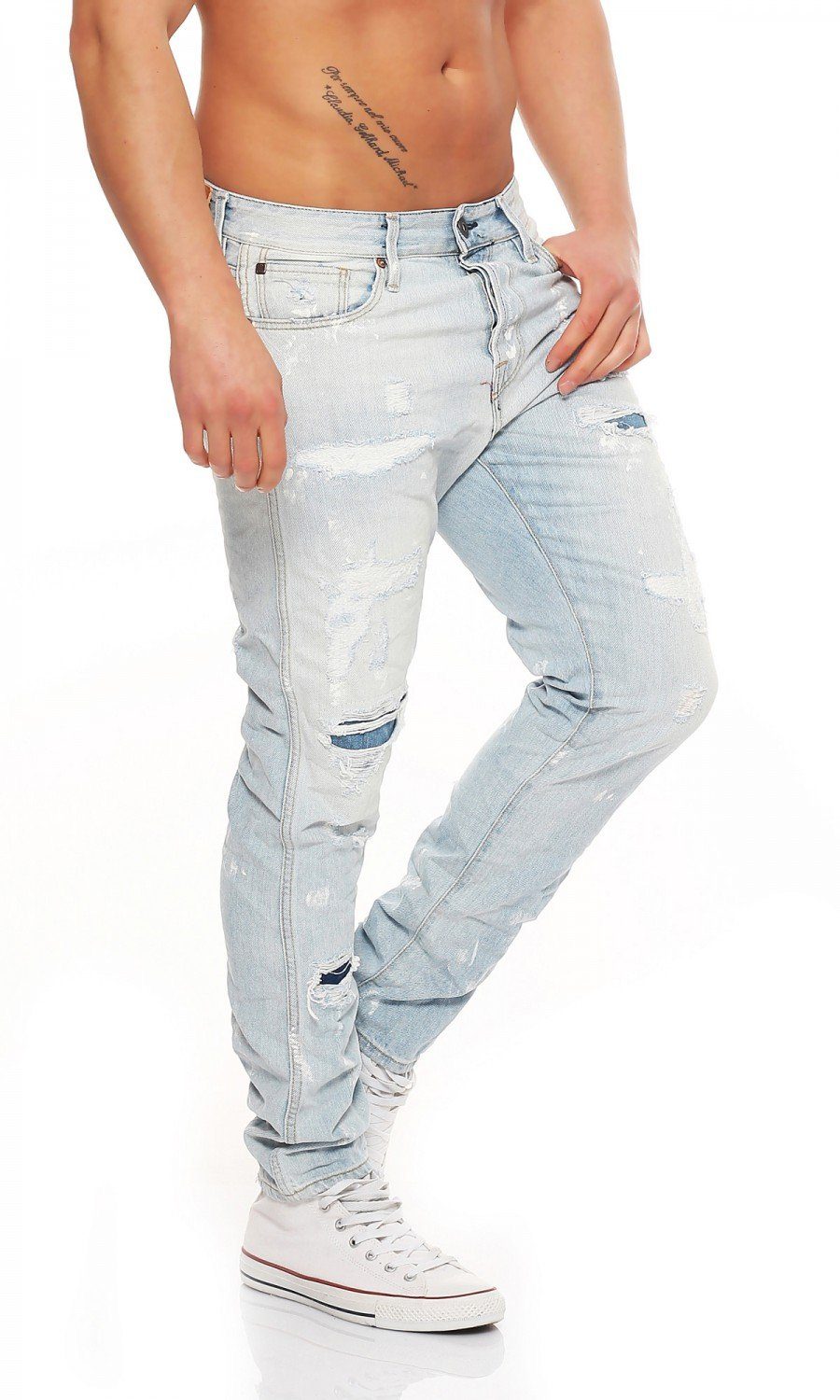 Jack & & Jones Jack Jones Herren Fit BL728 Regular-fit-Jeans Icon Erik Anti Jeans