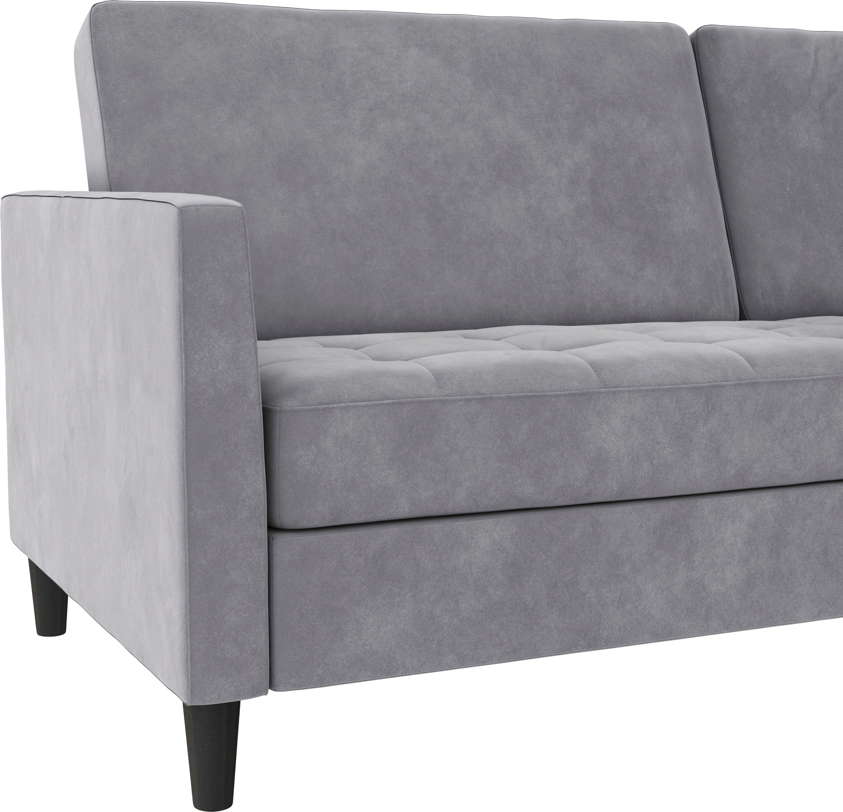 Dorel Home 3-Sitzer Presley, und Bett-Funktion Rückenlehne verstellbarer Sofa mit