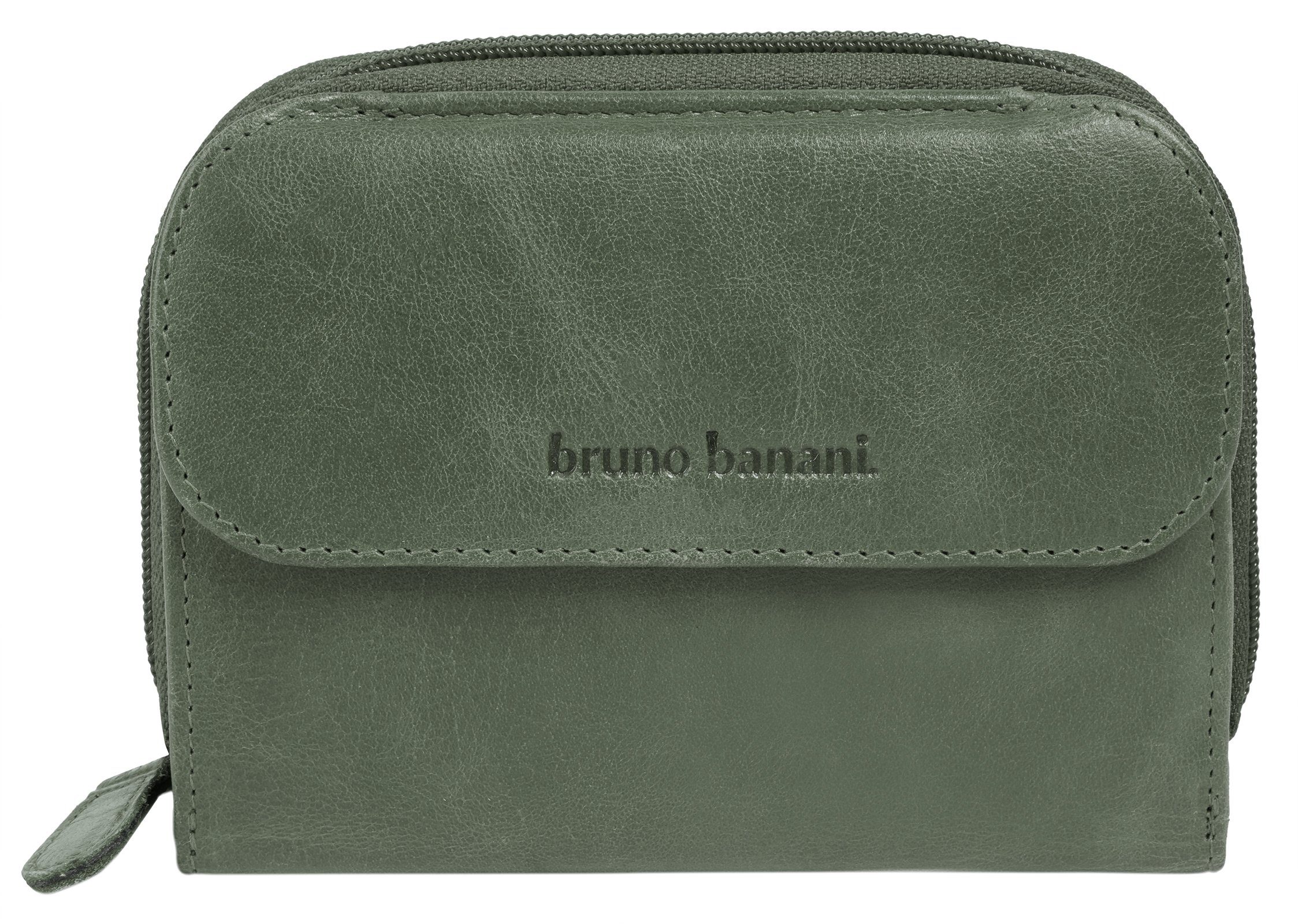 Bruno Banani Geldbörse, echt Leder grün