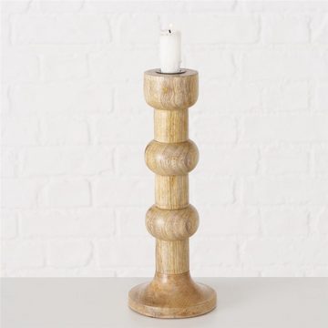 BOLTZE Kerzenleuchter Bubbles, 2er Set Kerzenhalter aus Holz Kerzenständer für Stabkerzen