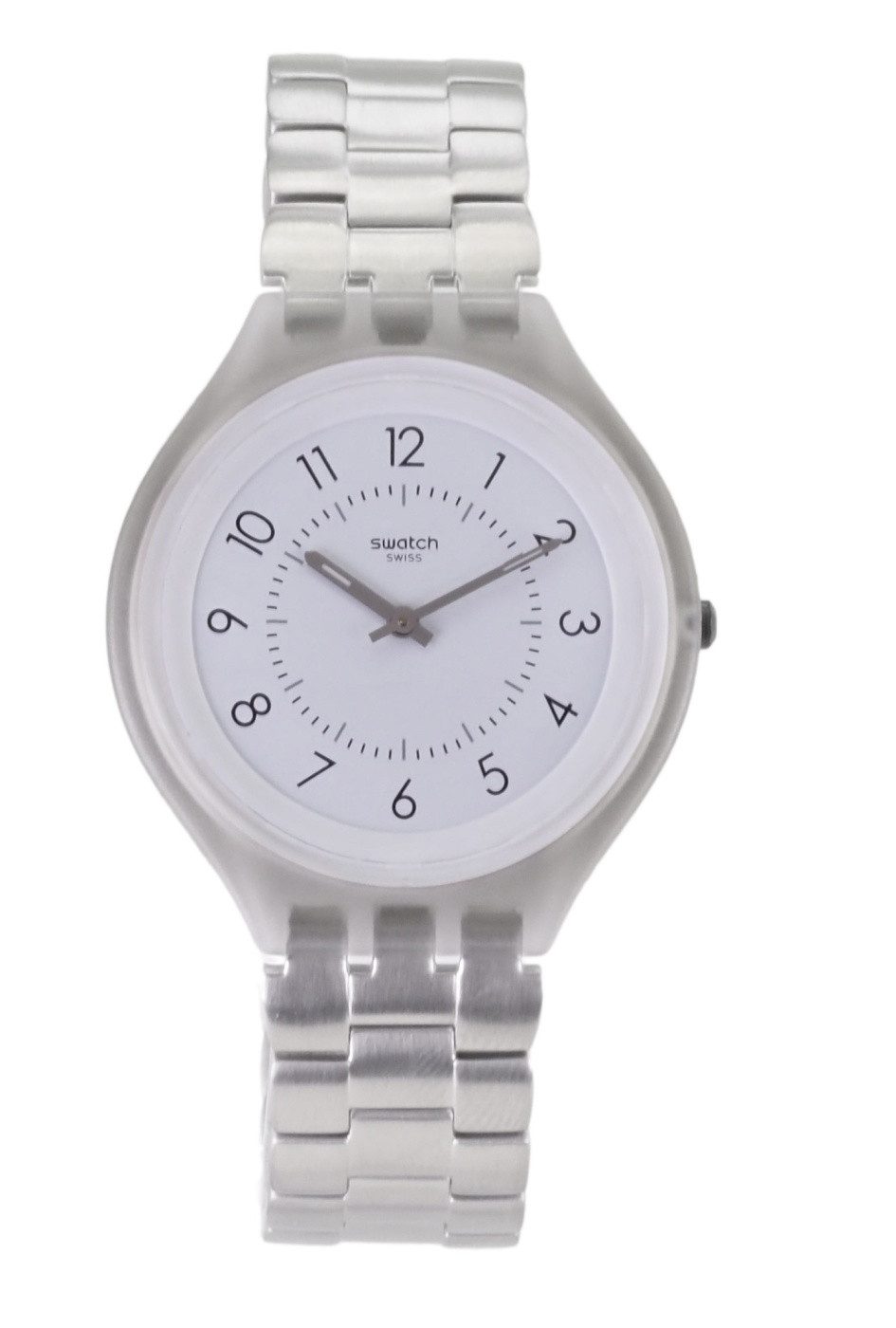 Swatch Quarzuhr Swatch Herren Quarz Uhr SVUM101G SKINSTEPS SVUM101G X88, (Schwarz)