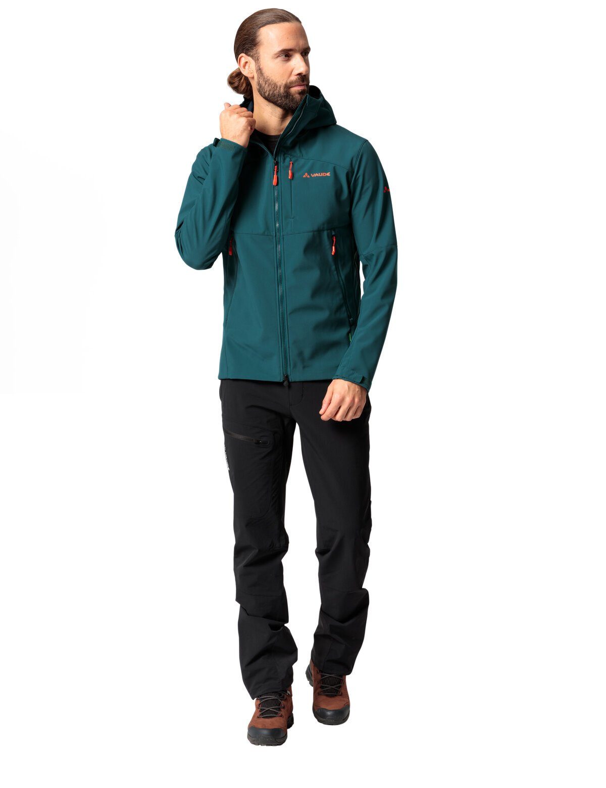 Jacket Outdoorjacke Klimaneutral kompensiert mallard Roccia green Softshell II Men's (1-St) VAUDE