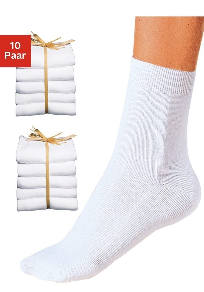 Go in Basicsocken (Packung, 10-Paar) unifarben