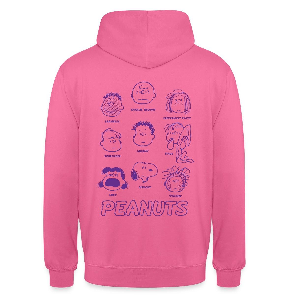 Spreadshirt Hoodie Peanuts Charaktere Charlie Brown Und Seine Freunde Unisex Hoodie (1-tlg)