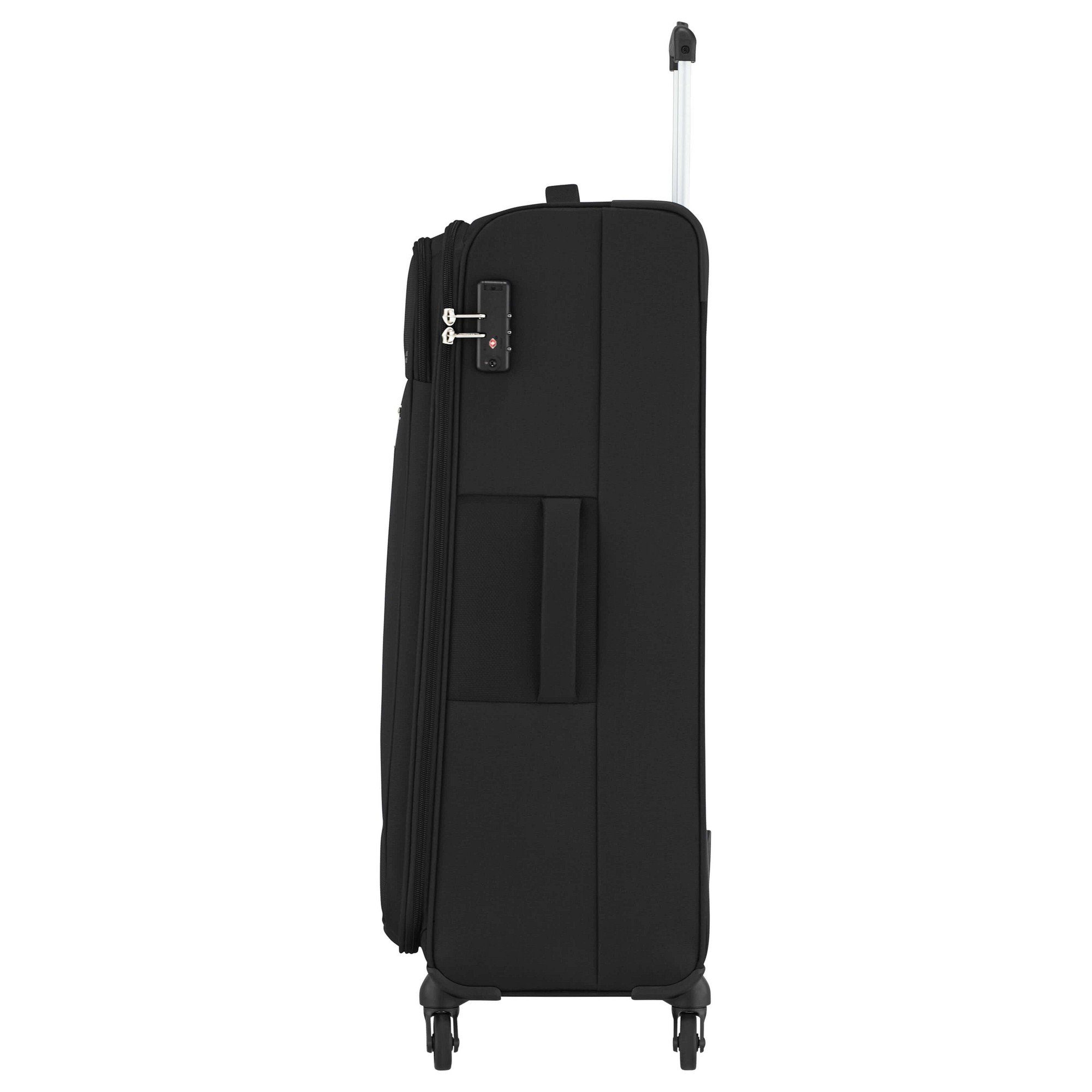 American Tourister® 4 jet cm, Rollen Heat 4-Rollen-Trolley black 80 Trolley - Wave