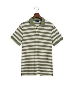 Gant Poloshirt Poloshirt Gestreiftes Pique Polo Kurzarmshirt