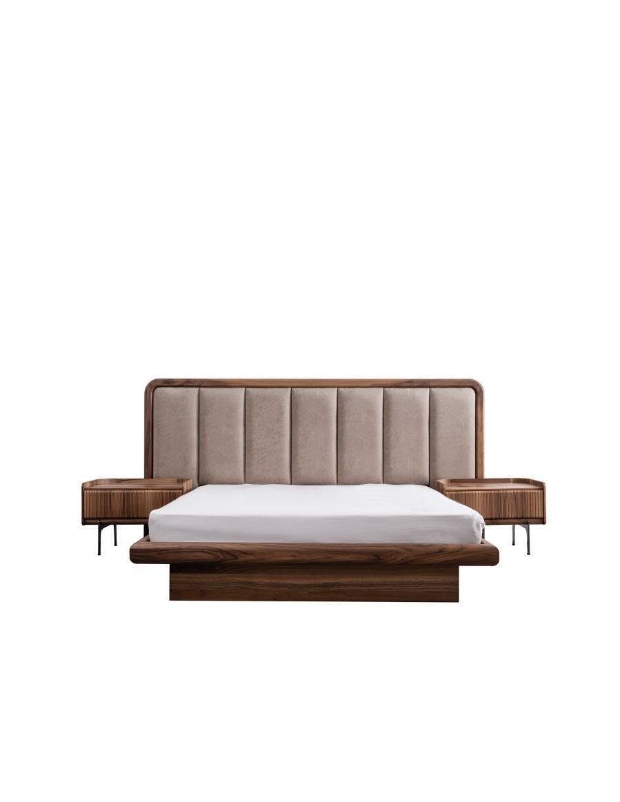 Bettgestell Made Schlafzimmer Nachttische), Bett Möbel ohne Europa Designer JVmoebel in Bett Bett (1-tlg., Modernes Holzbett