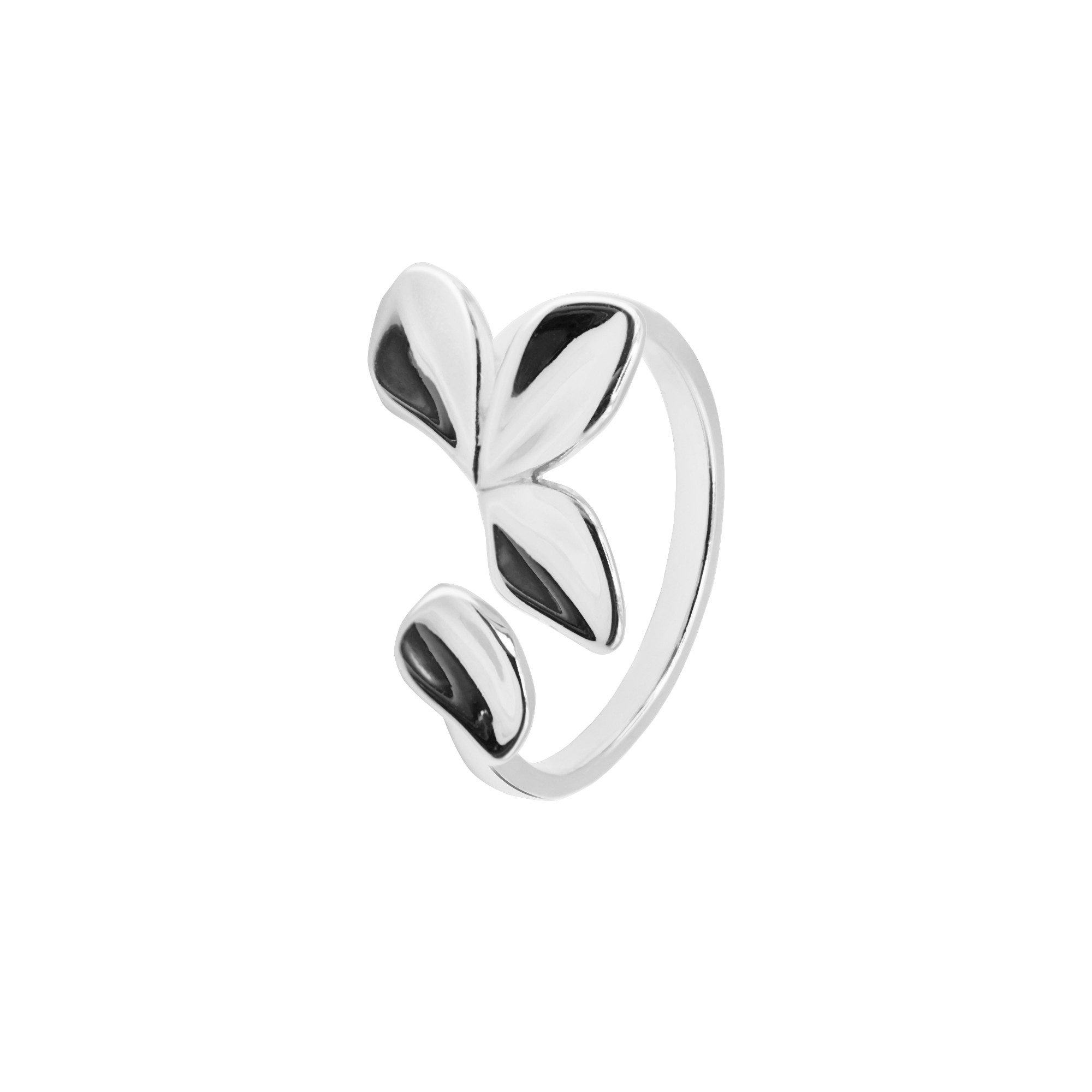 Fingerring Anara silberfarben poliert