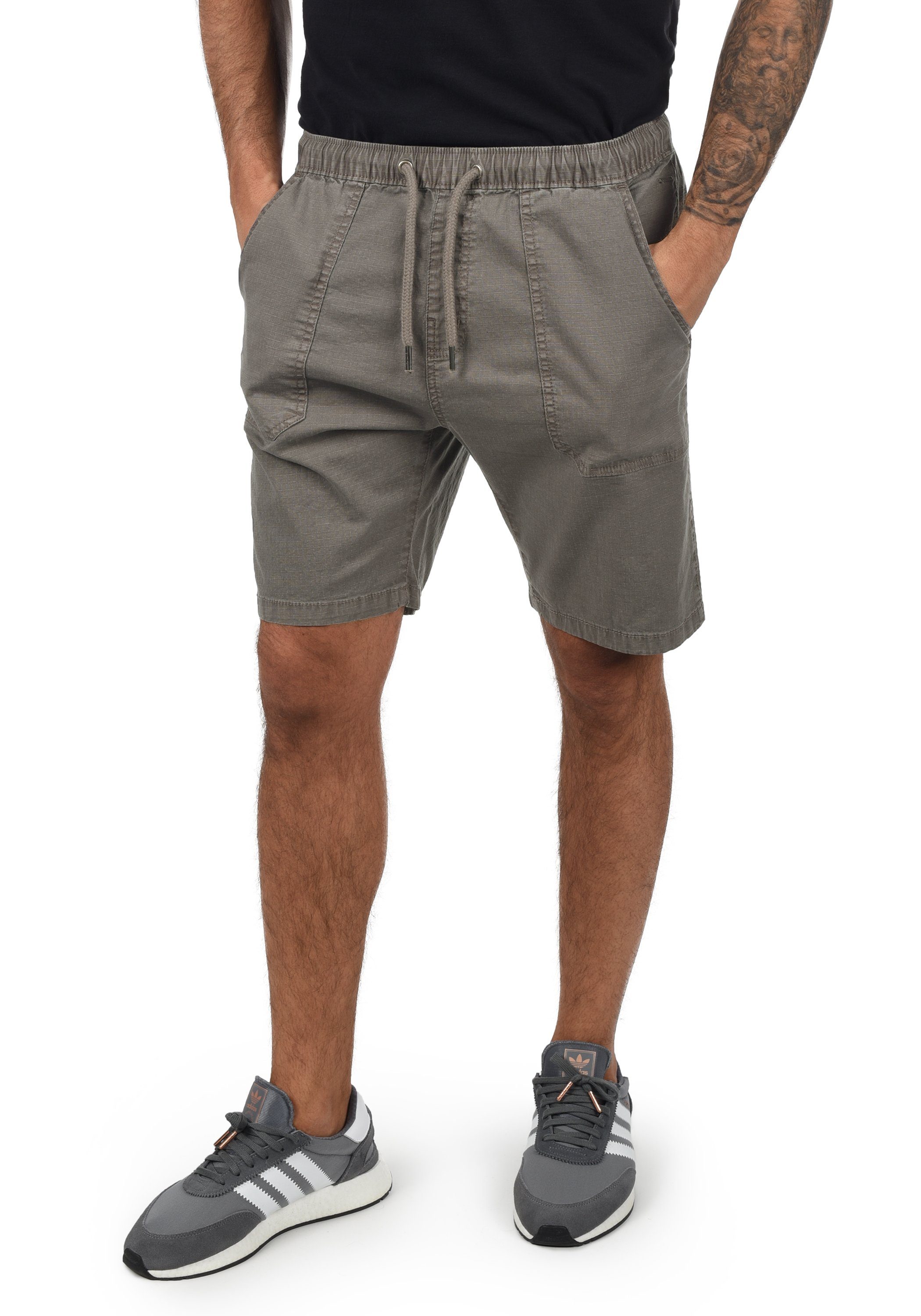 Indicode Shorts IDFrancesco kurze Hose mit elastischem Bund Grey (905)