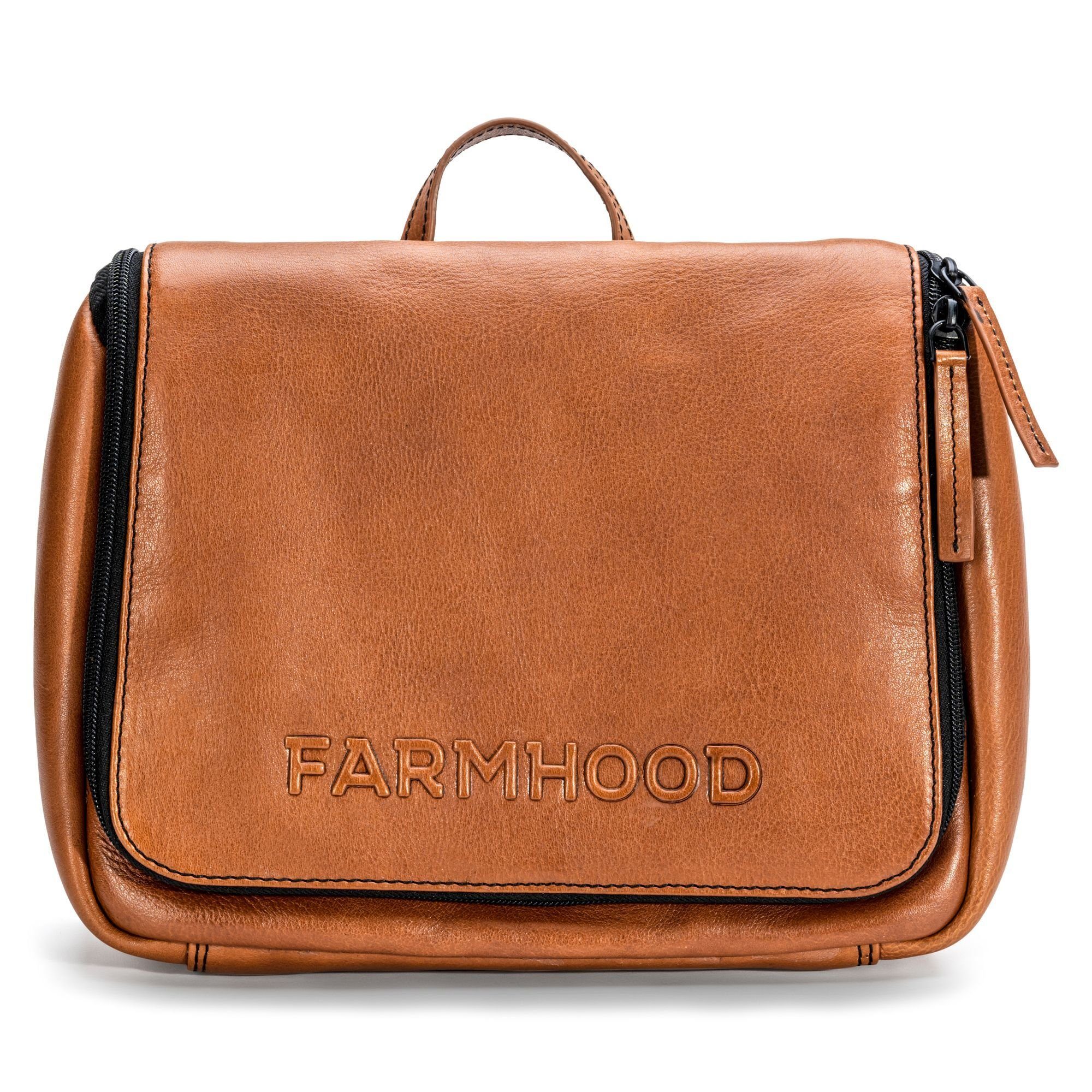 Farmhood Kulturbeutel cognac Leder Memphis,