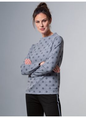 Trigema Sweatshirt TRIGEMA Langarmshirt mit Glencheck-Muster