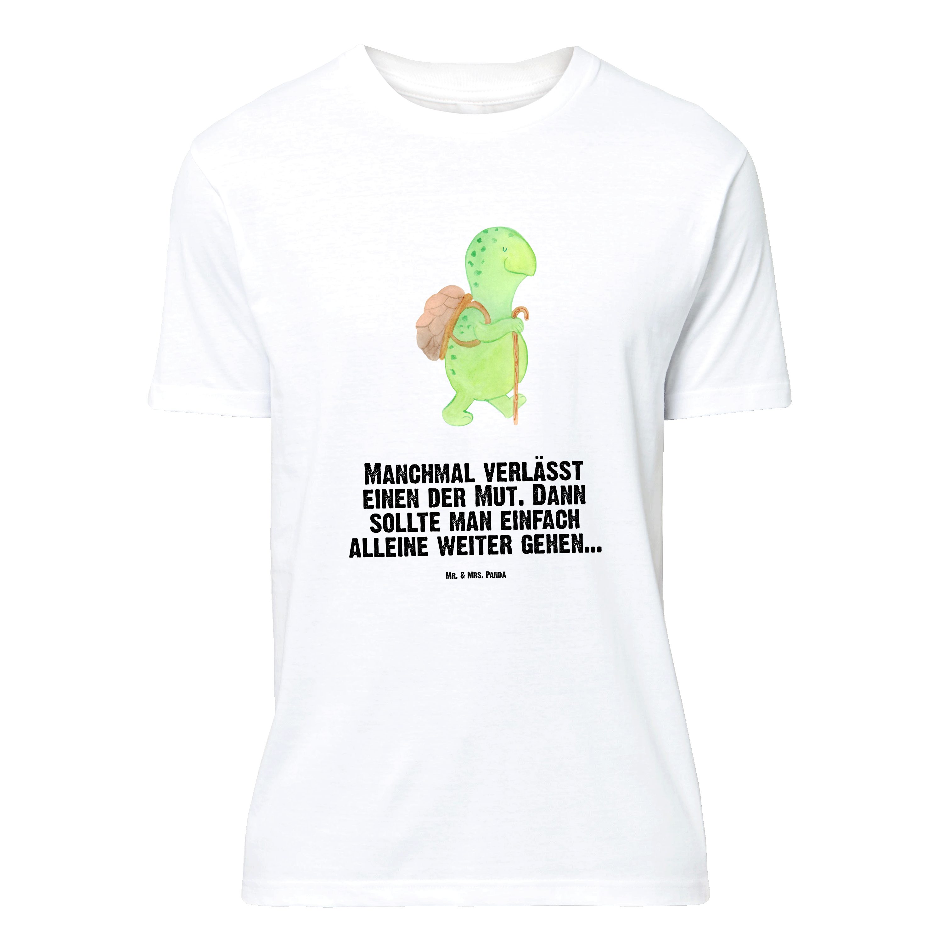Mr. & Mrs. Panda TShirt Schildkröte Wanderer Weiß Geschenk