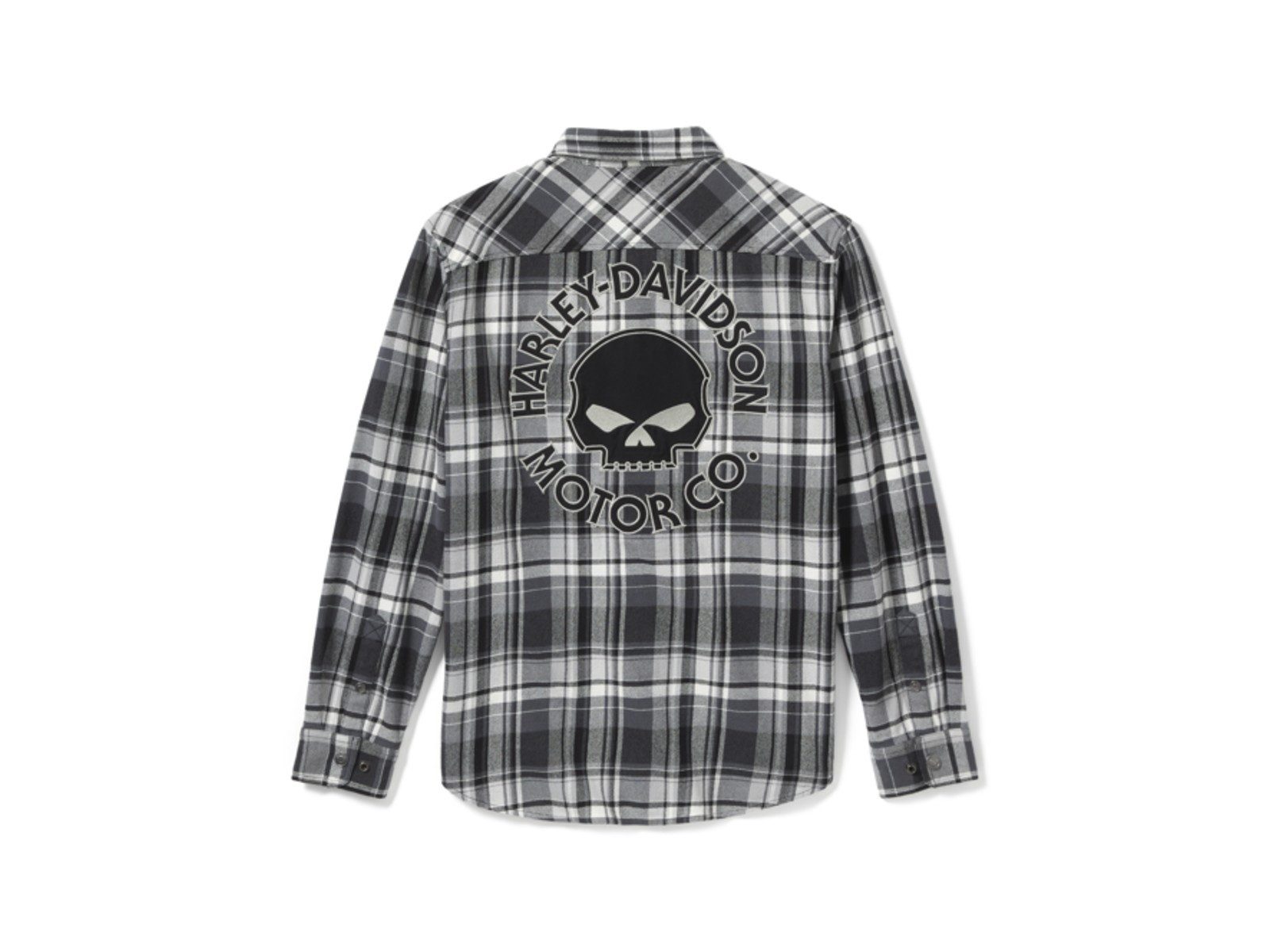 HARLEY-DAVIDSON Langarmhemd Willie G Skull Plaid Long Sleeve
