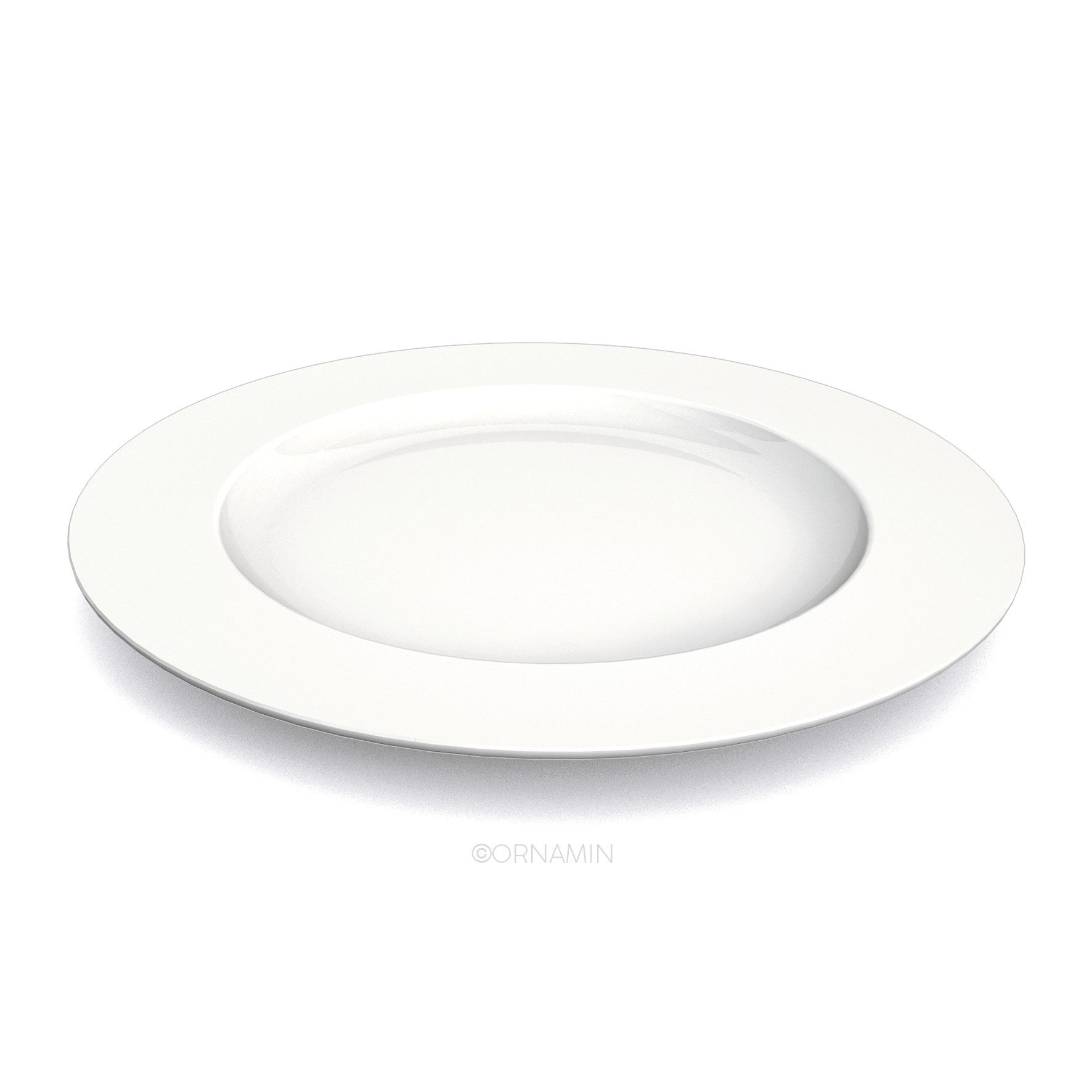 Ornamin Speiseteller Elegant - Kunststoffteller, Kunststoffgeschirr l Outdoor l Gastronomie l Made in Germany