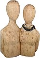 Casablanca by Gilde Dekofigur »Skulptur Pair, natur« (1 Stück), Dekoobjekt, aus Holz, Höhe 37 cm, Wohnzimmer, Bild 1