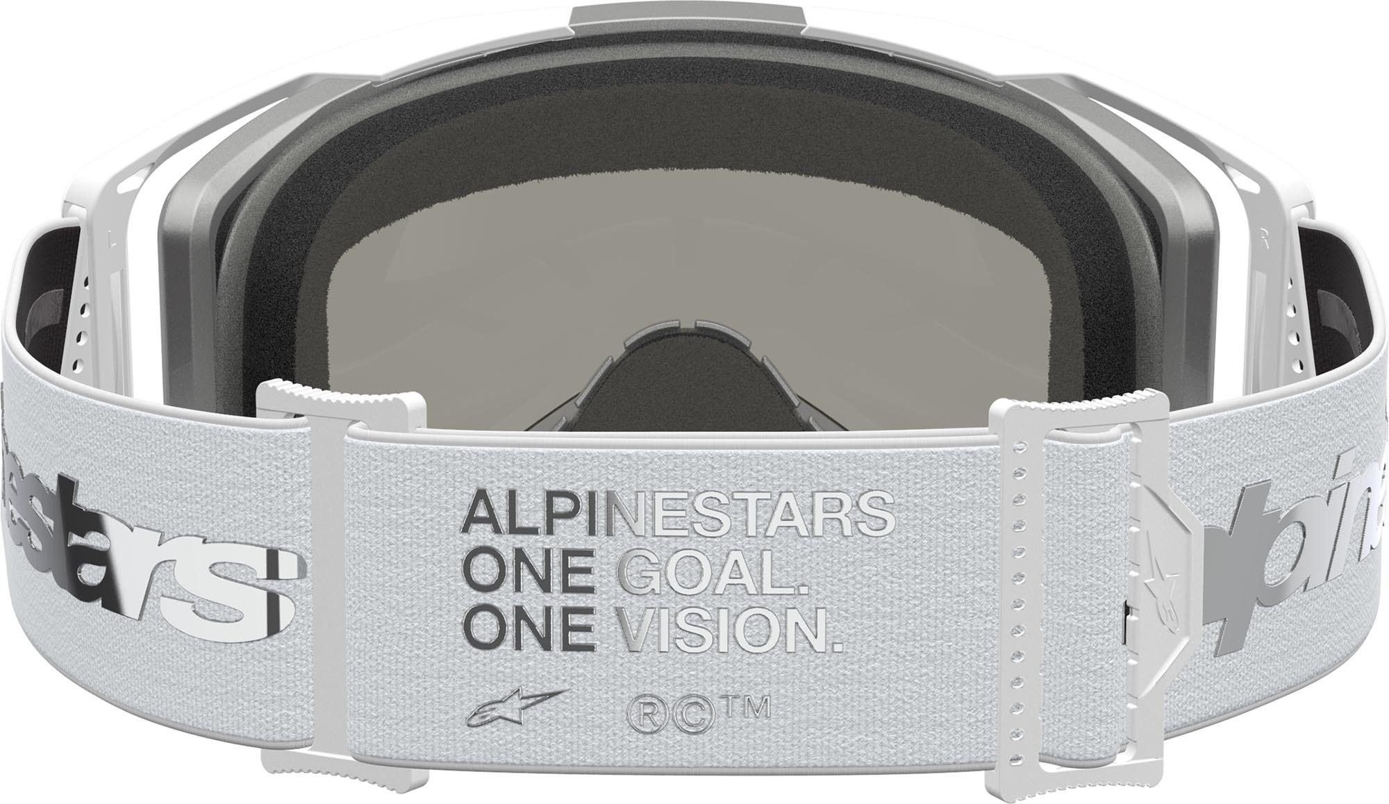 Alpinestars Motorradbrille Vision 8 Amber Mirror Motocross Brille, Antifog,Mit Band,Verspiegelt